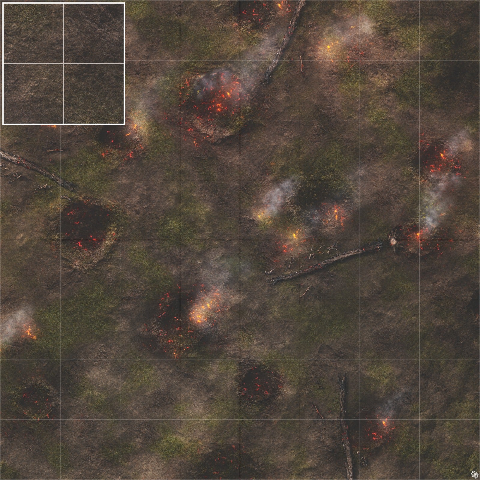 Mats by Mars: Mortar Combat Wargaming Play Mat