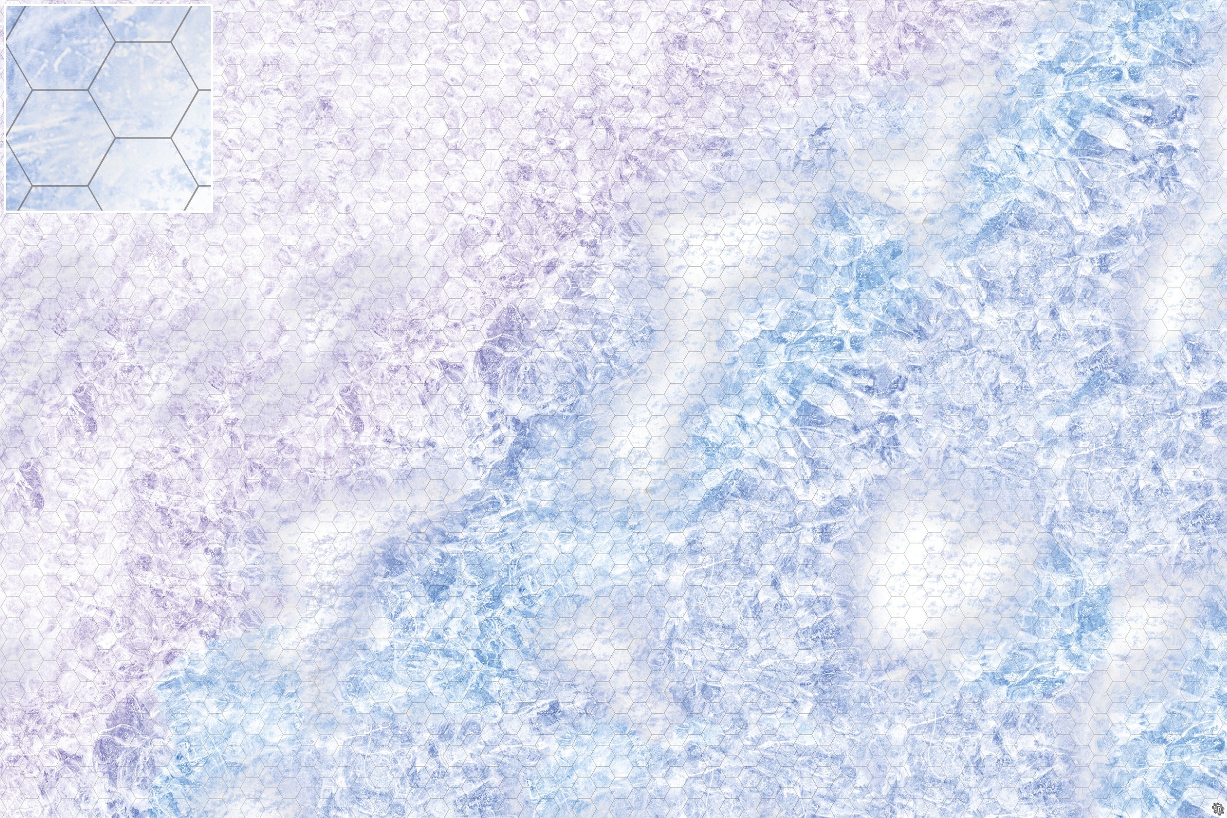 Mats by Mars: Frozen Lake Tabletop Wargaming Play Mat
