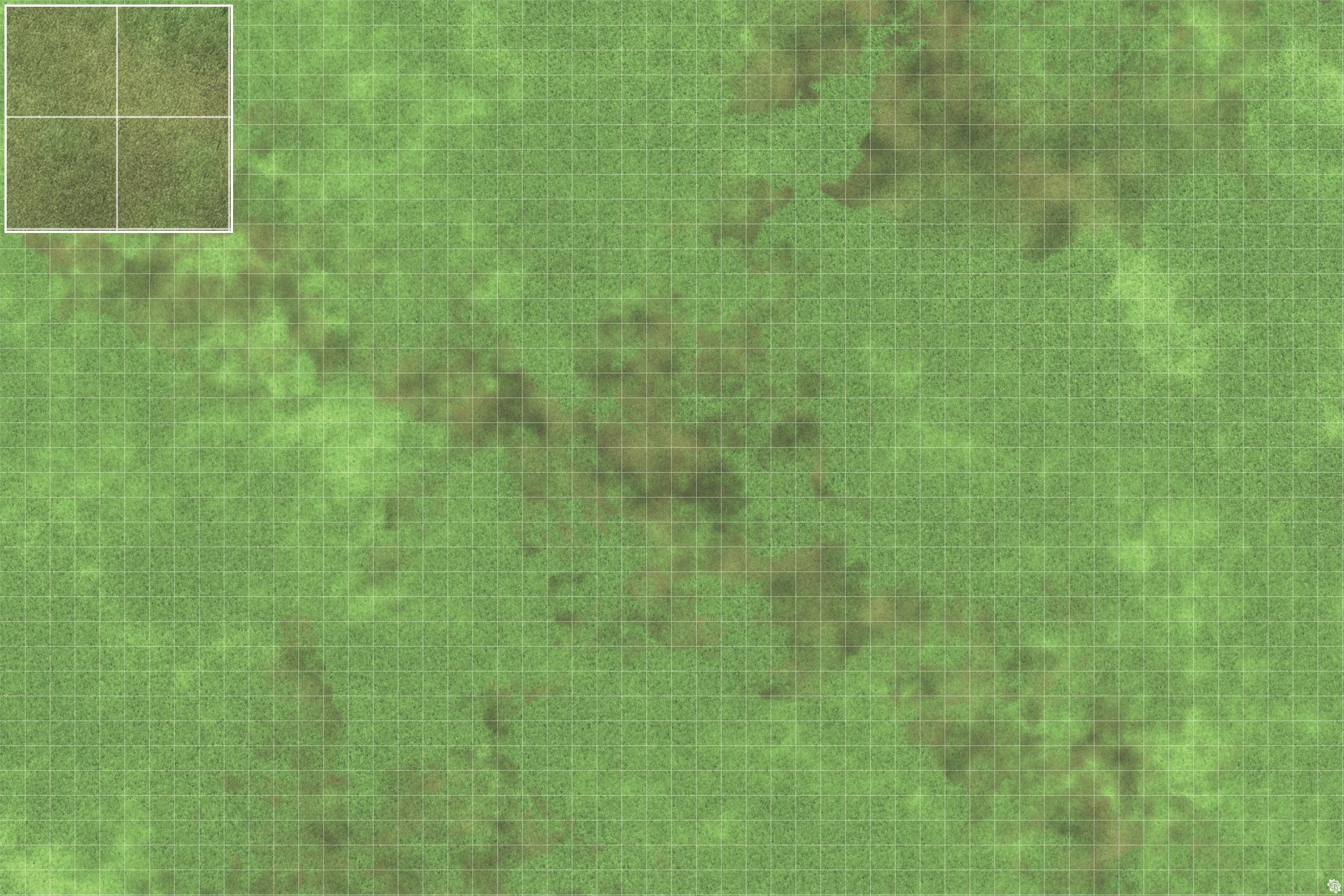 Mats by Mars: Verdant Fields Tabletop Wargaming Play Mat