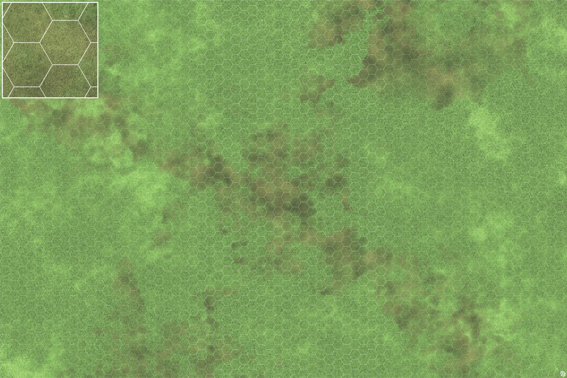 Mats by Mars: Verdant Fields Tabletop Wargaming Play Mat
