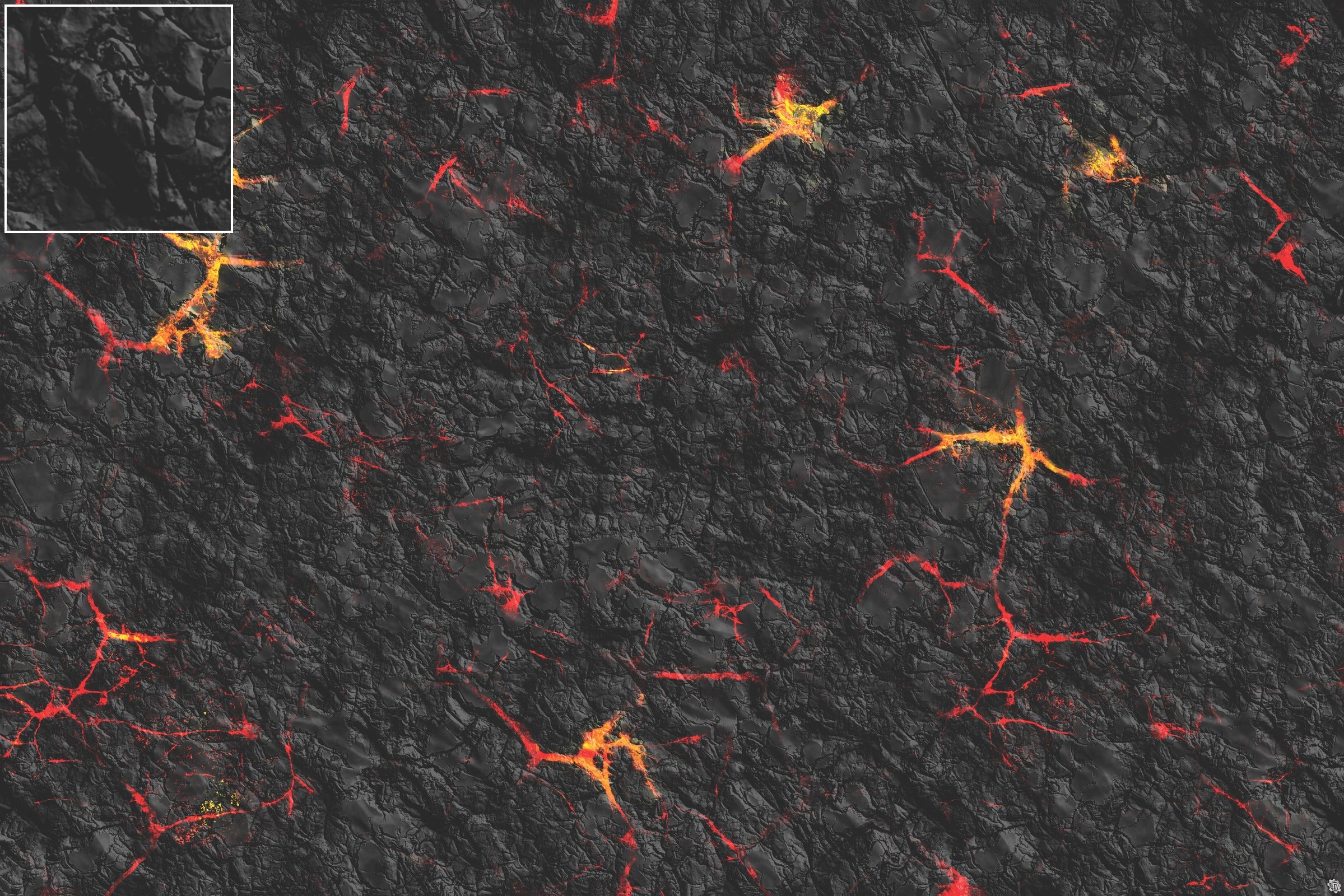 Mats by Mars: Molten Crust Tabletop Wargaming Play Mat