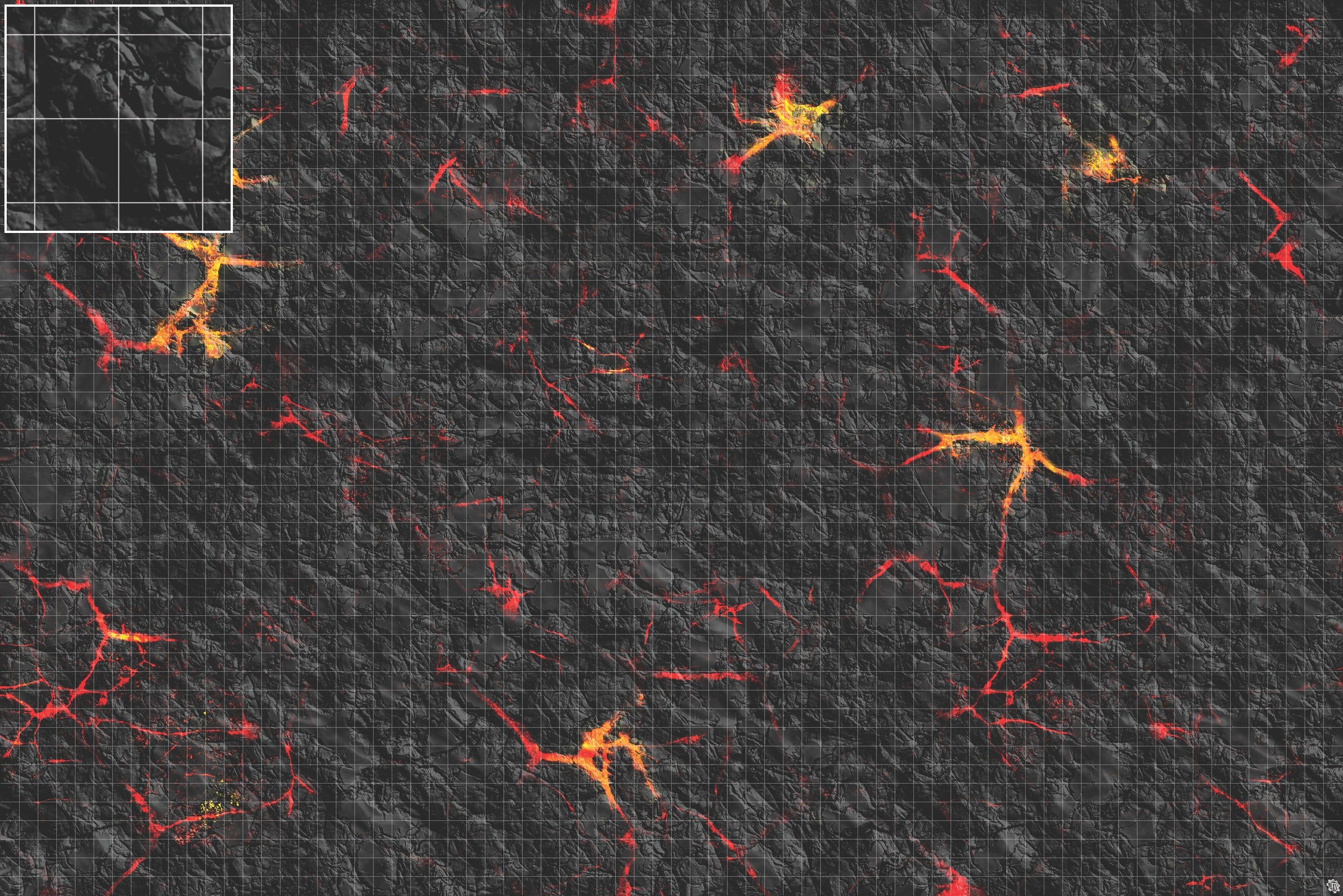 Mats by Mars: Molten Crust Tabletop Wargaming Play Mat