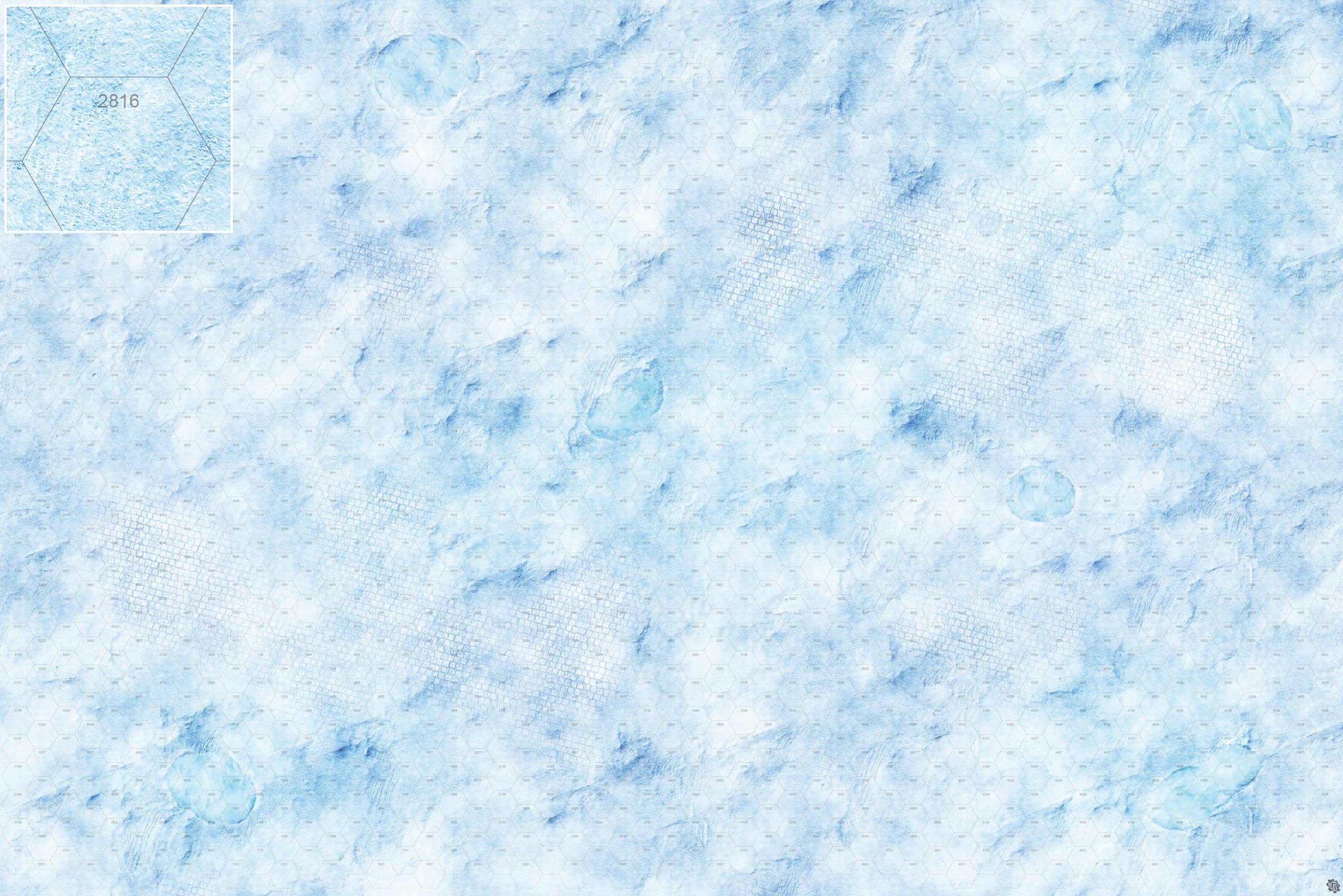Mats by Mars: Frosty Cobbles Tabletop Wargaming Play Mat