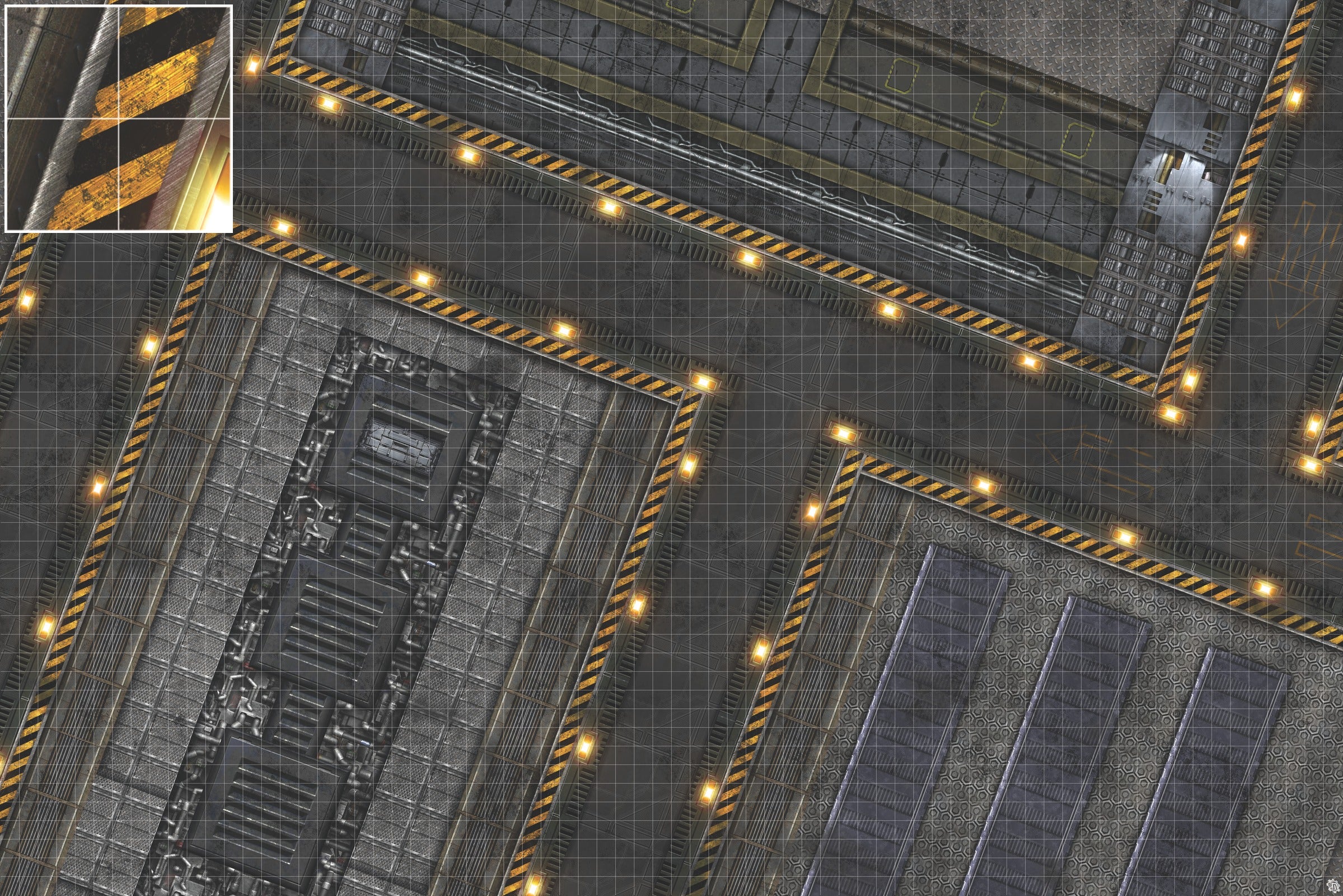 Mats by Mars: Factory Floor Tabletop Wargaming Play Mat