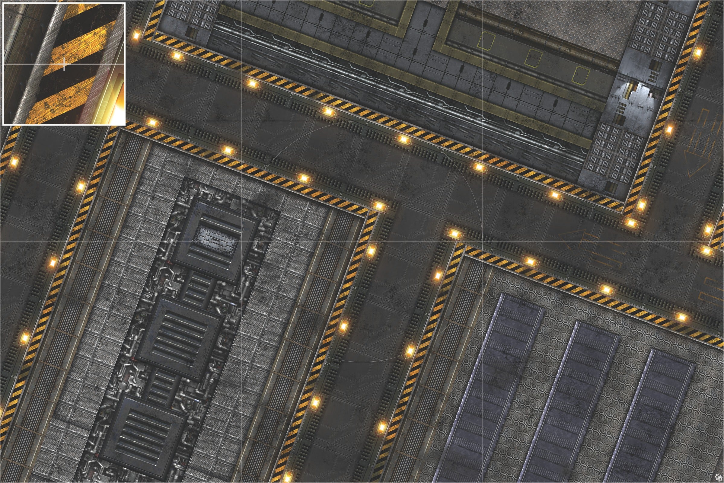 Mats by Mars: Factory Floor Tabletop Wargaming Play Mat