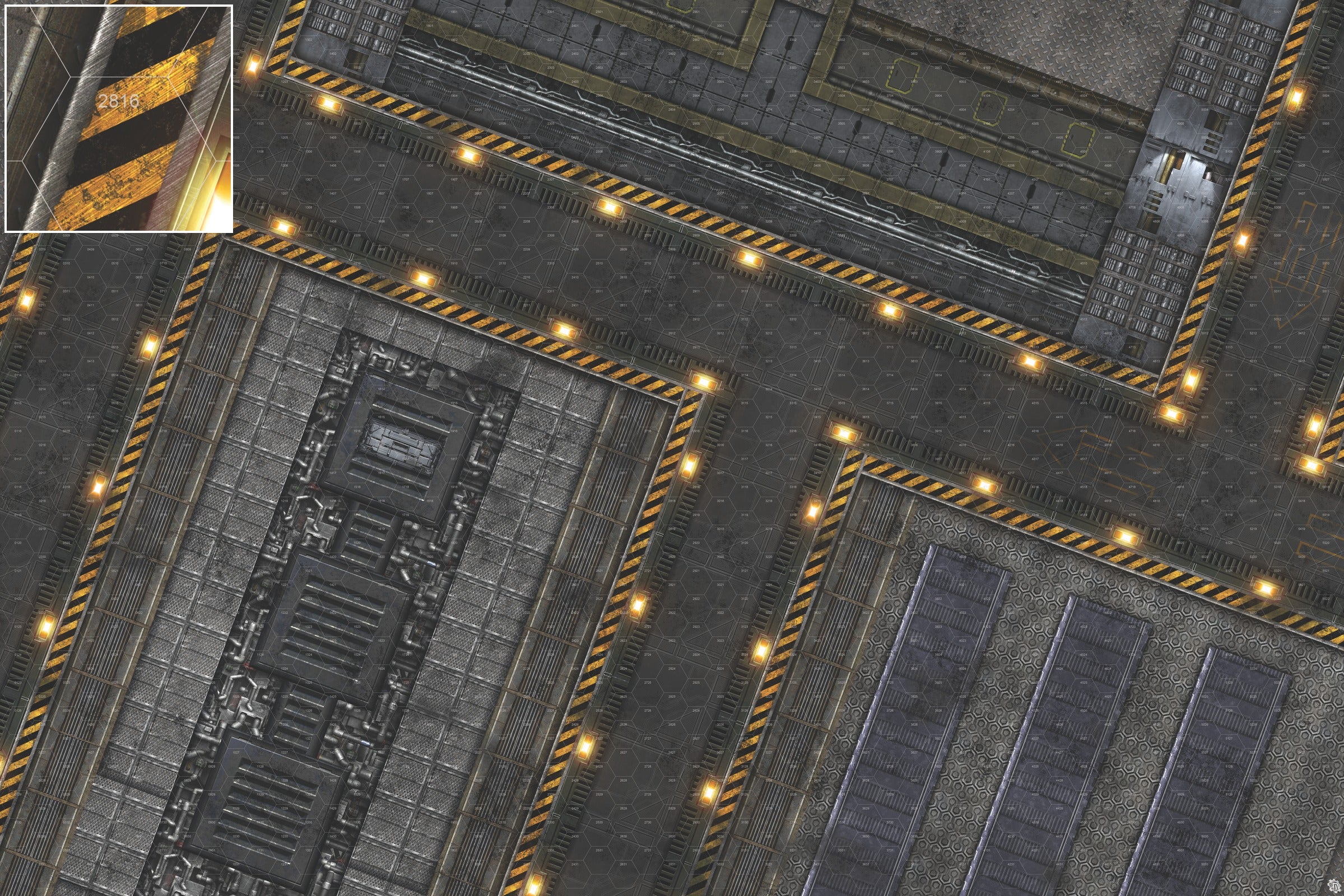 Mats by Mars: Factory Floor Tabletop Wargaming Play Mat