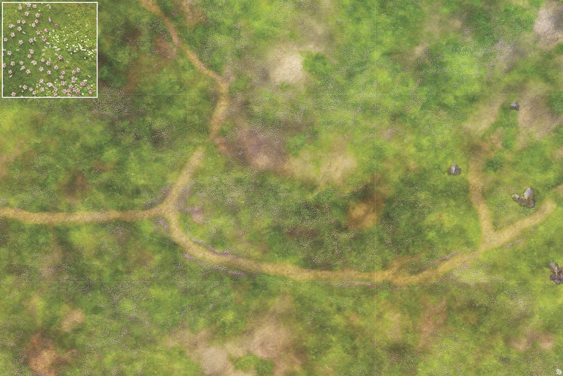 Mats by Mars: Cherry Blossom Crossroads Tabletop Wargaming Play Mat