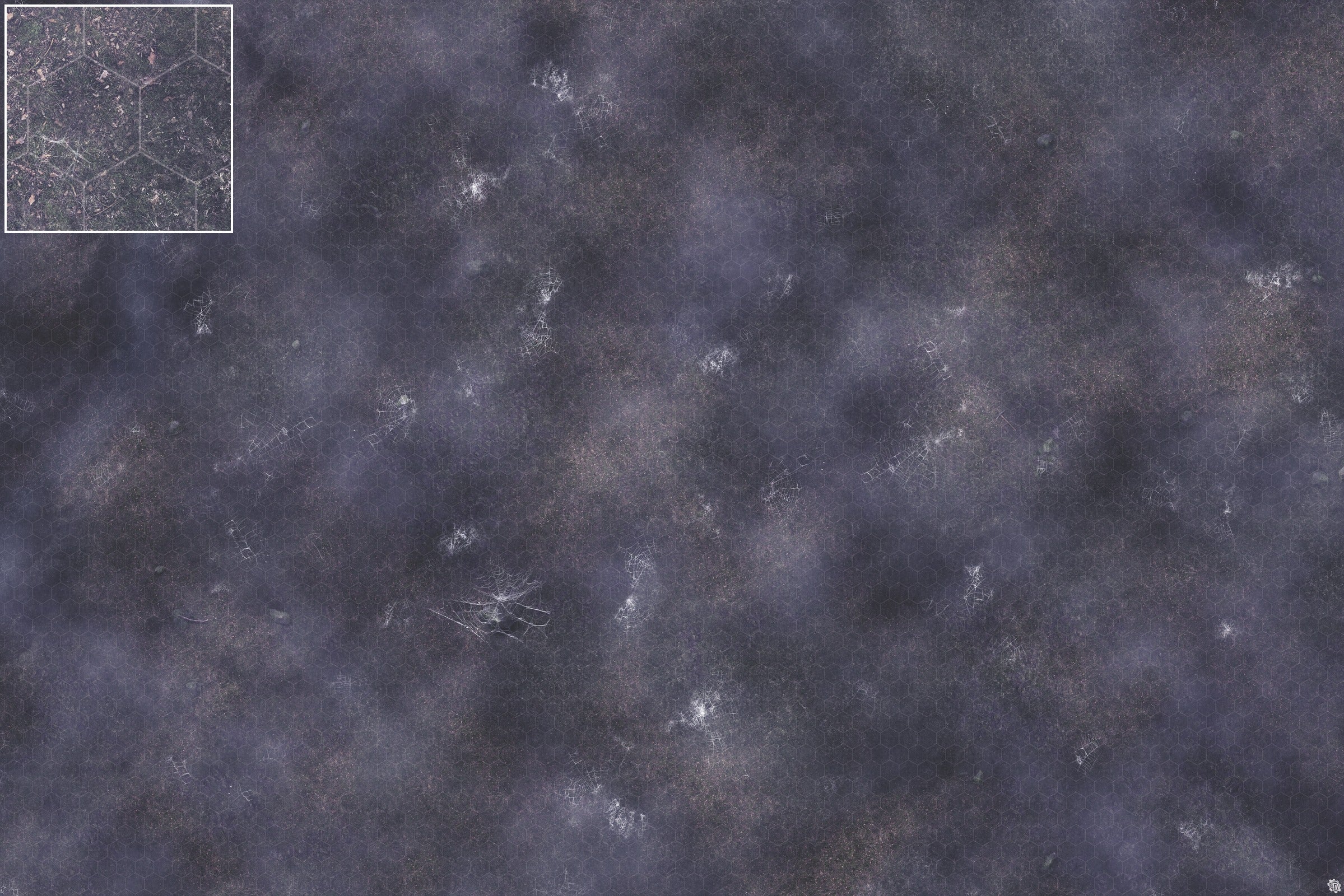 Mats by Mars: Moonlight Cobwebs Tabletop Wargaming Play Mat