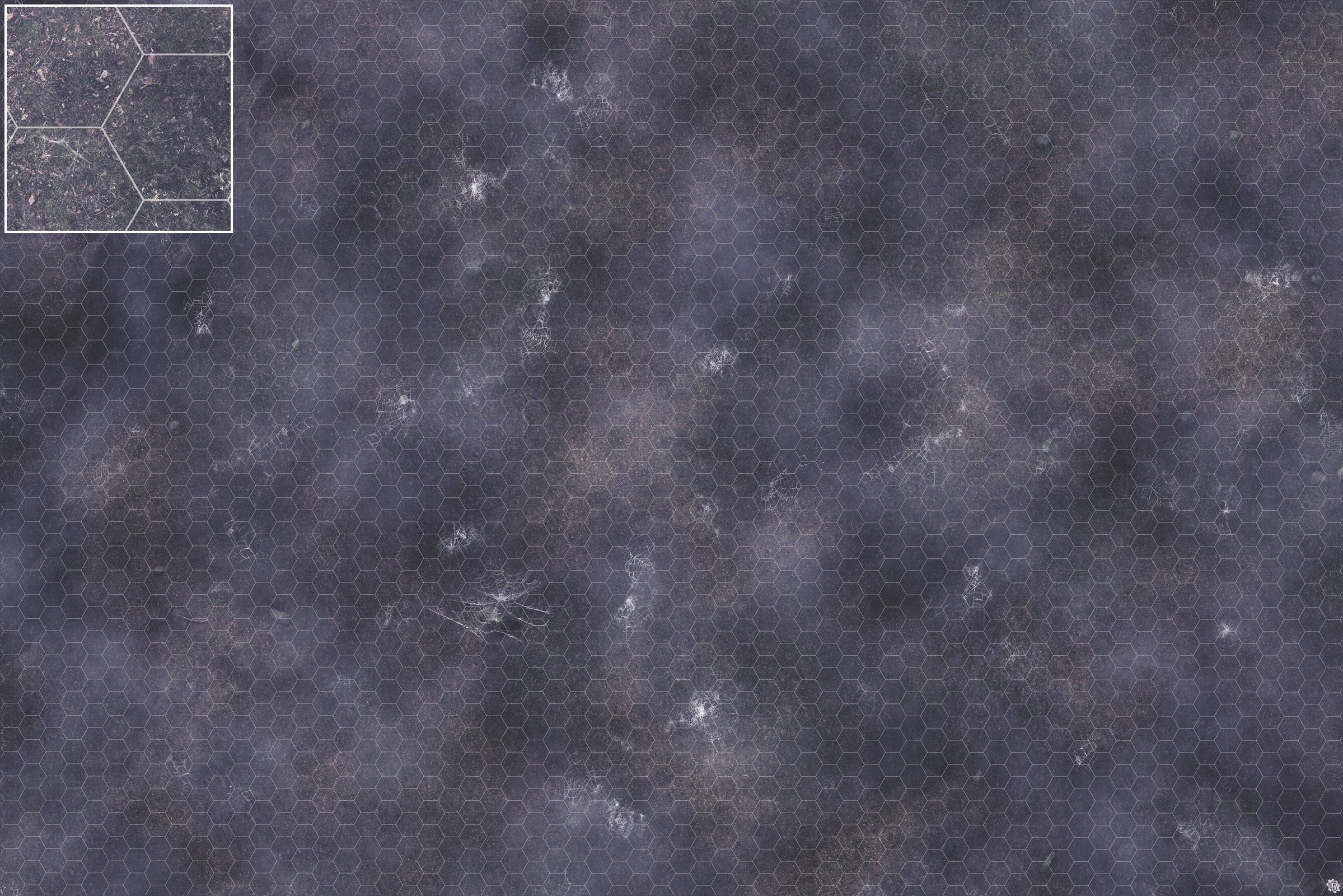 Mats by Mars: Moonlight Cobwebs Tabletop Wargaming Play Mat