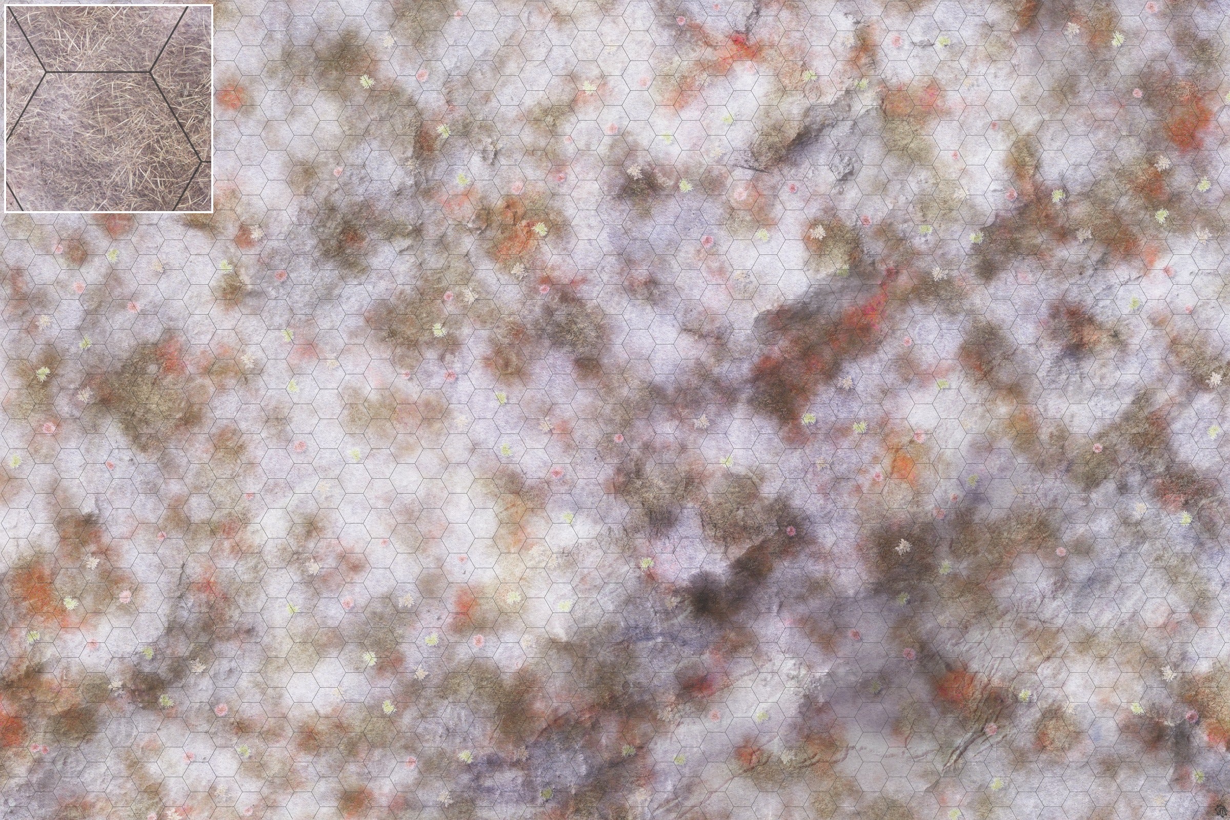 Mats by Mars: Hinterland Snow Tabletop Wargaming Play Mat