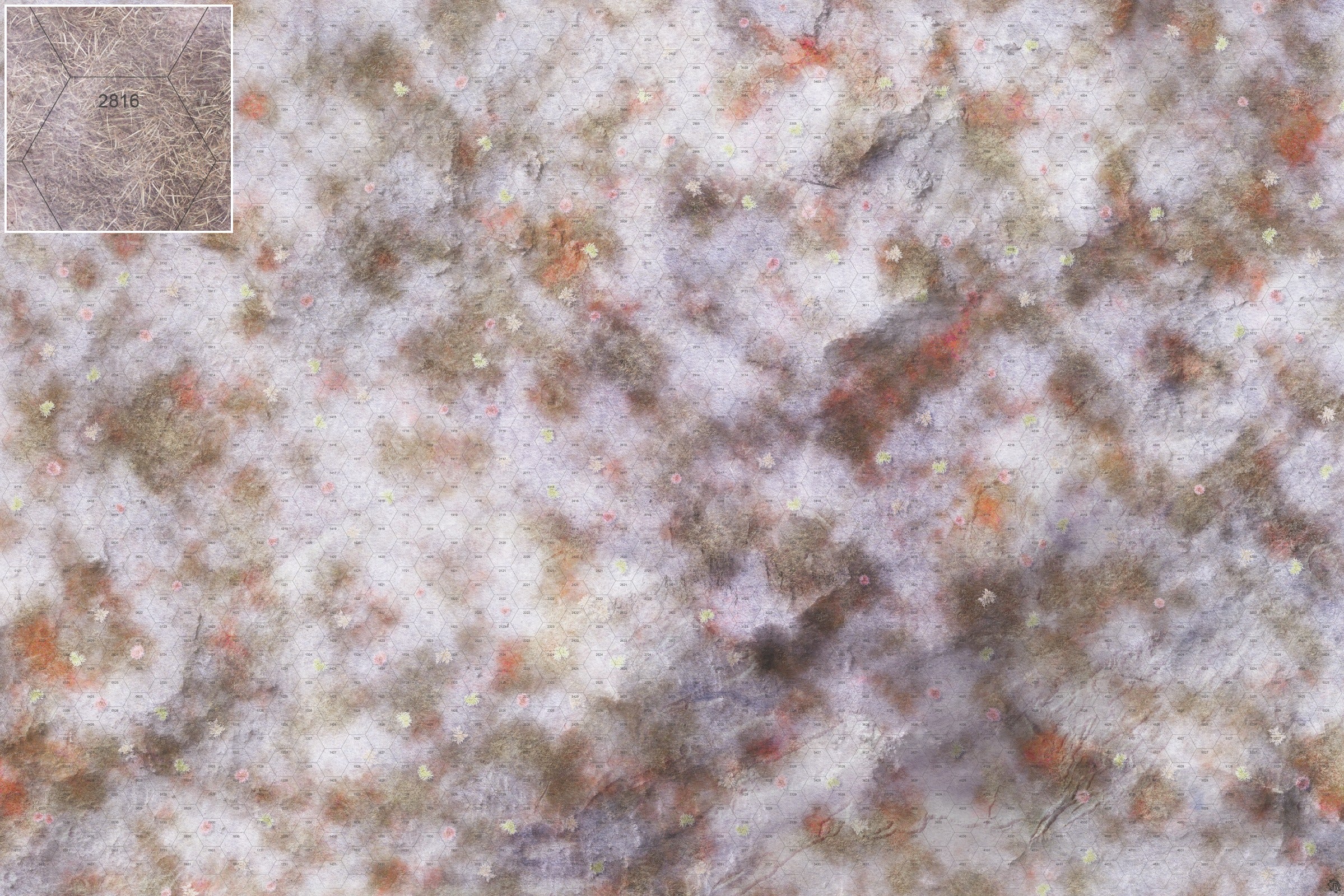 Mats by Mars: Hinterland Snow Tabletop Wargaming Play Mat
