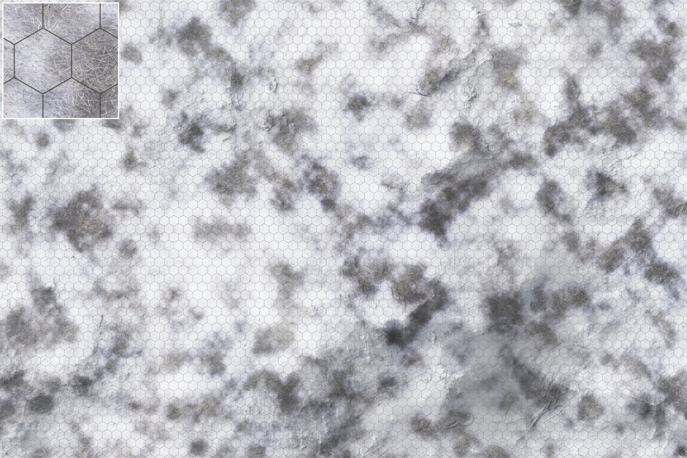 Mats by Mars: Frozen Wasteland Tabletop Wargaming Play Mat