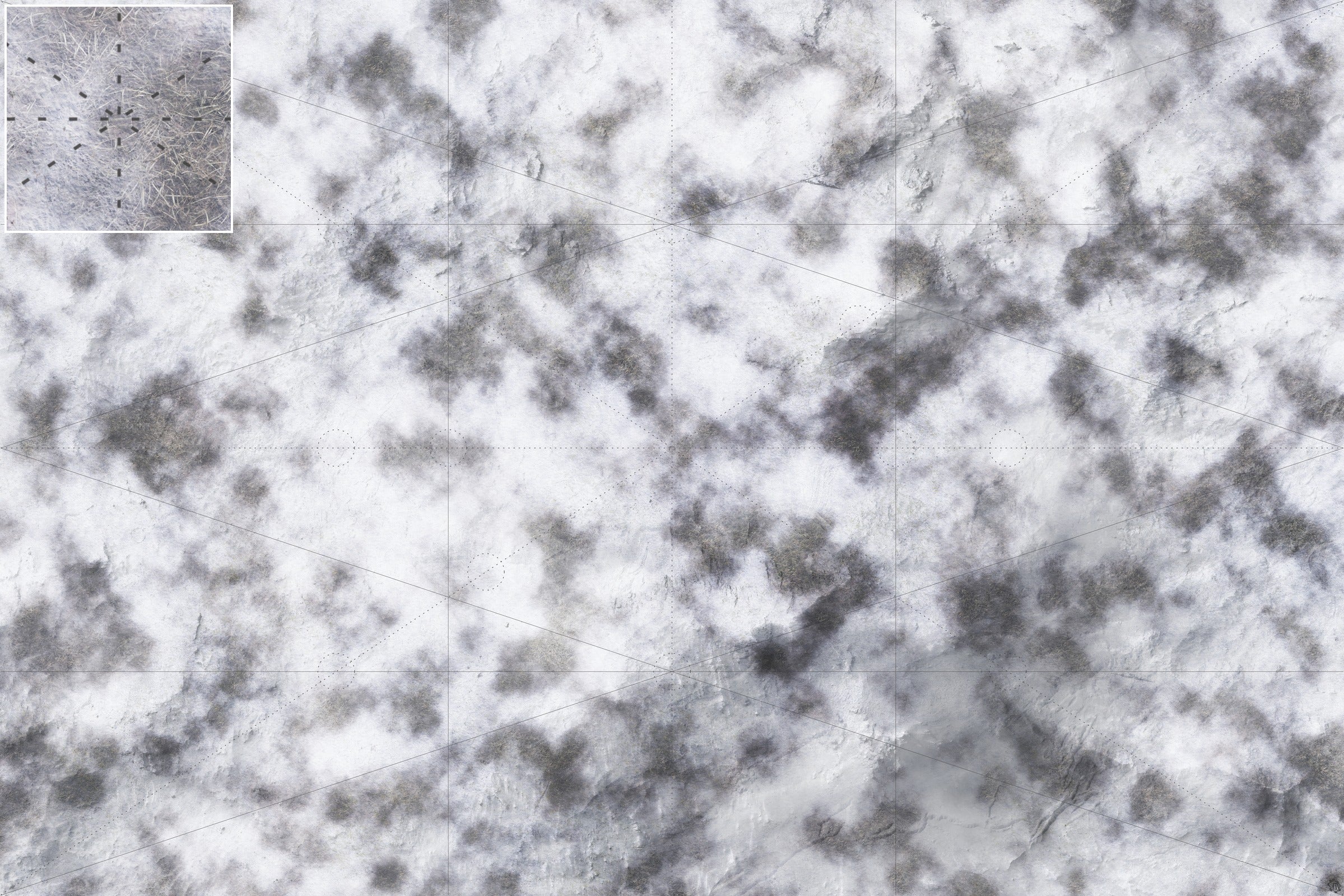Mats by Mars: Frozen Wasteland Tabletop Wargaming Play Mat