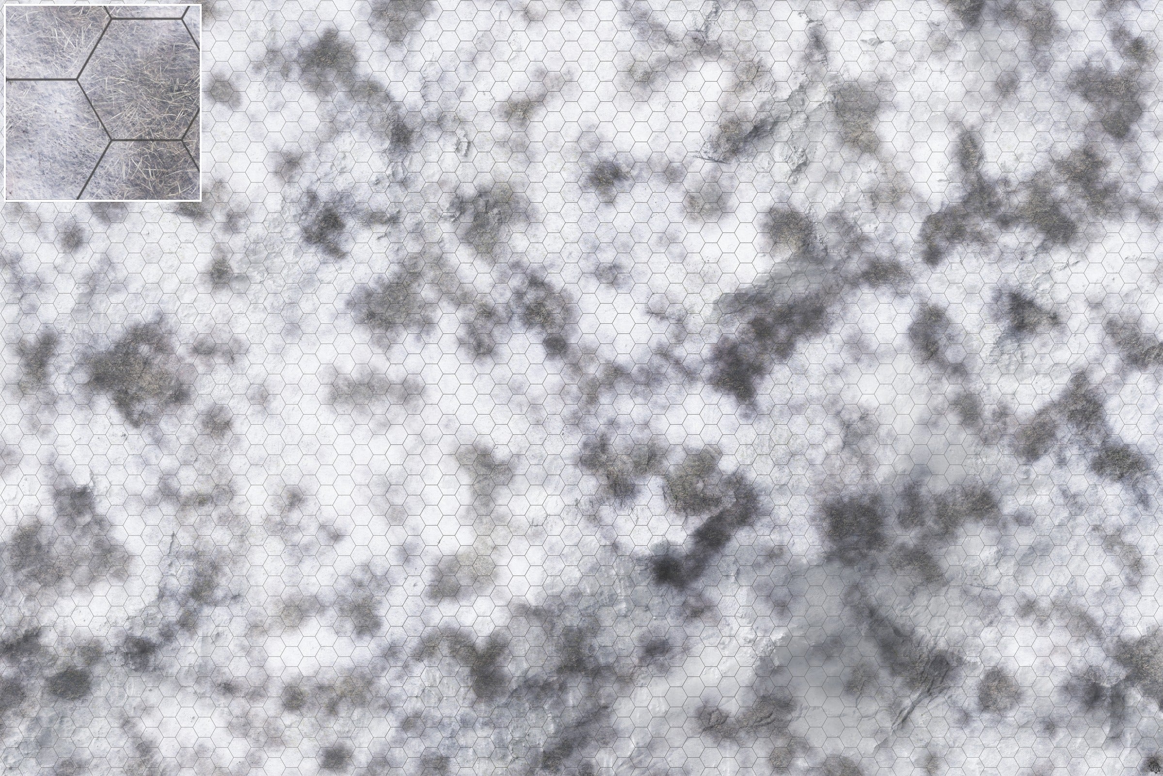 Mats by Mars: Frozen Wasteland Tabletop Wargaming Play Mat