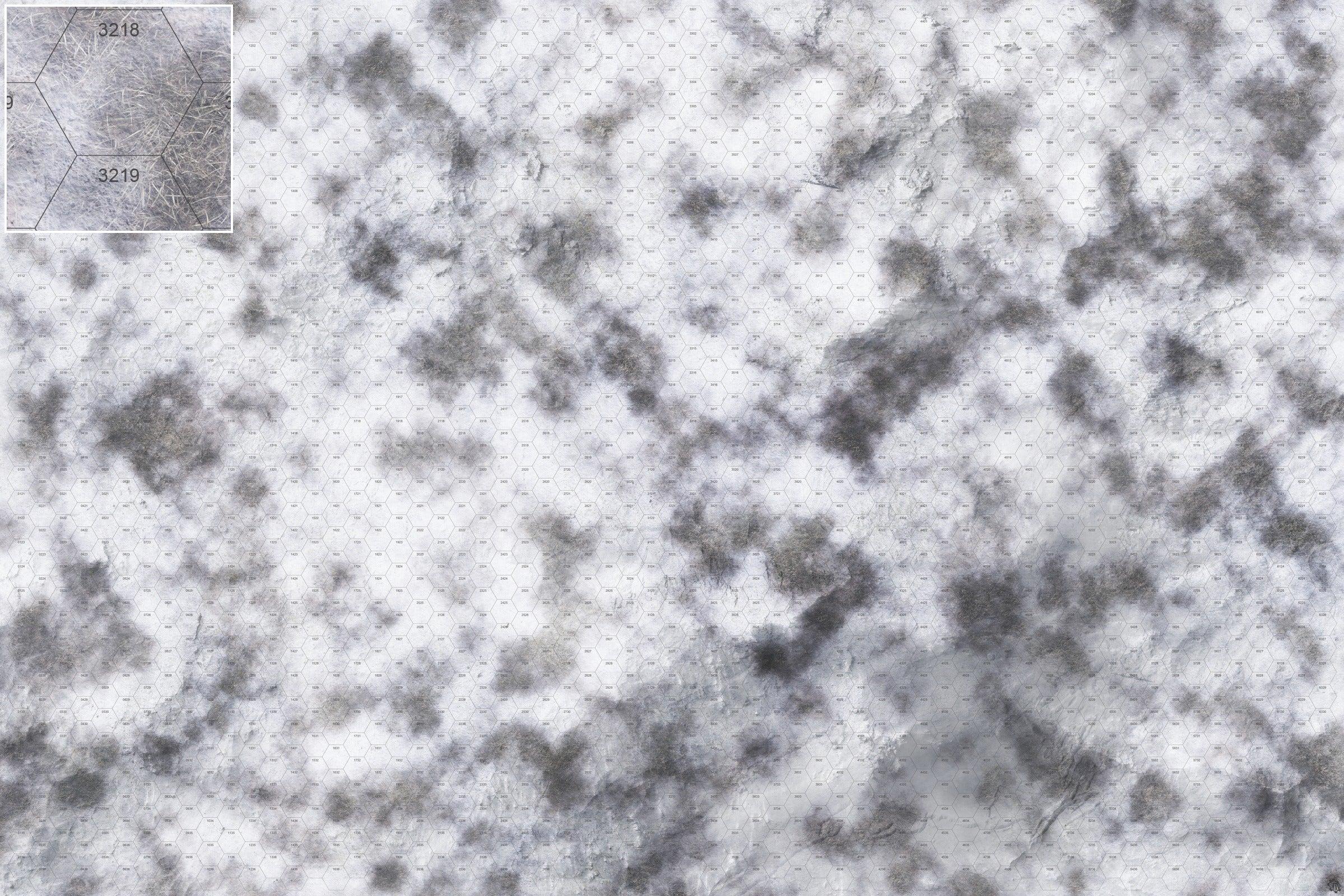 Mats by Mars: Frozen Wasteland Tabletop Wargaming Play Mat