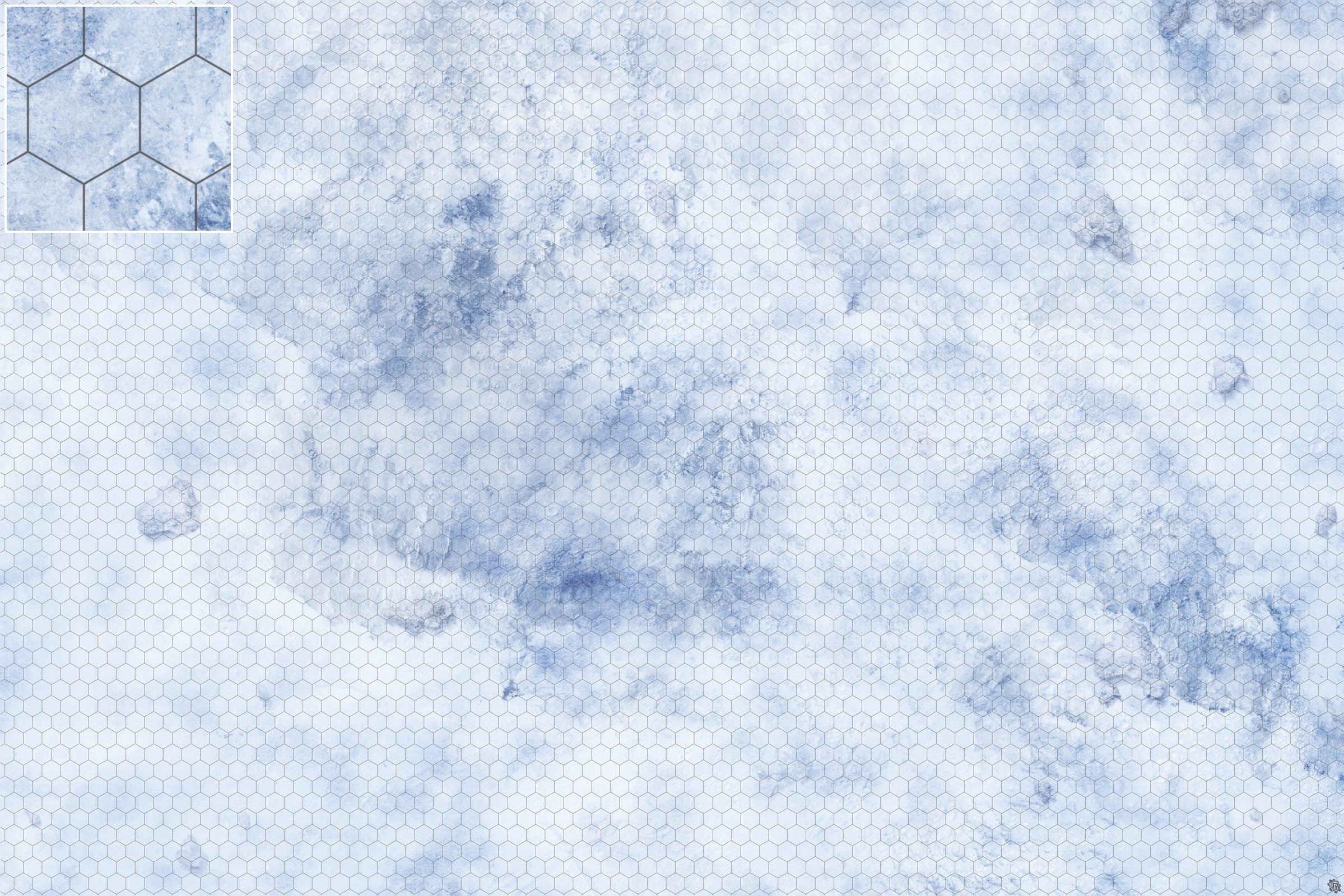 Mats by Mars: Glacial Pass Tabletop Wargaming Play Mat