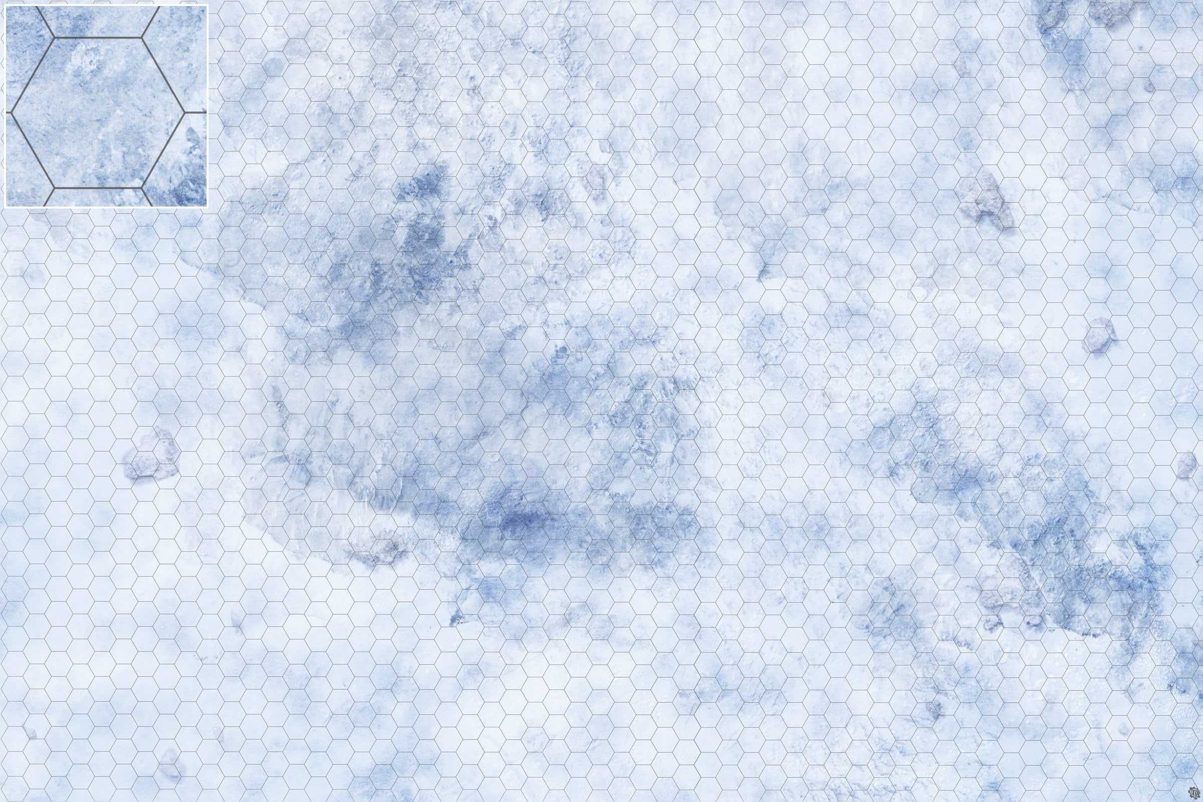 Mats by Mars: Glacial Pass Tabletop Wargaming Play Mat