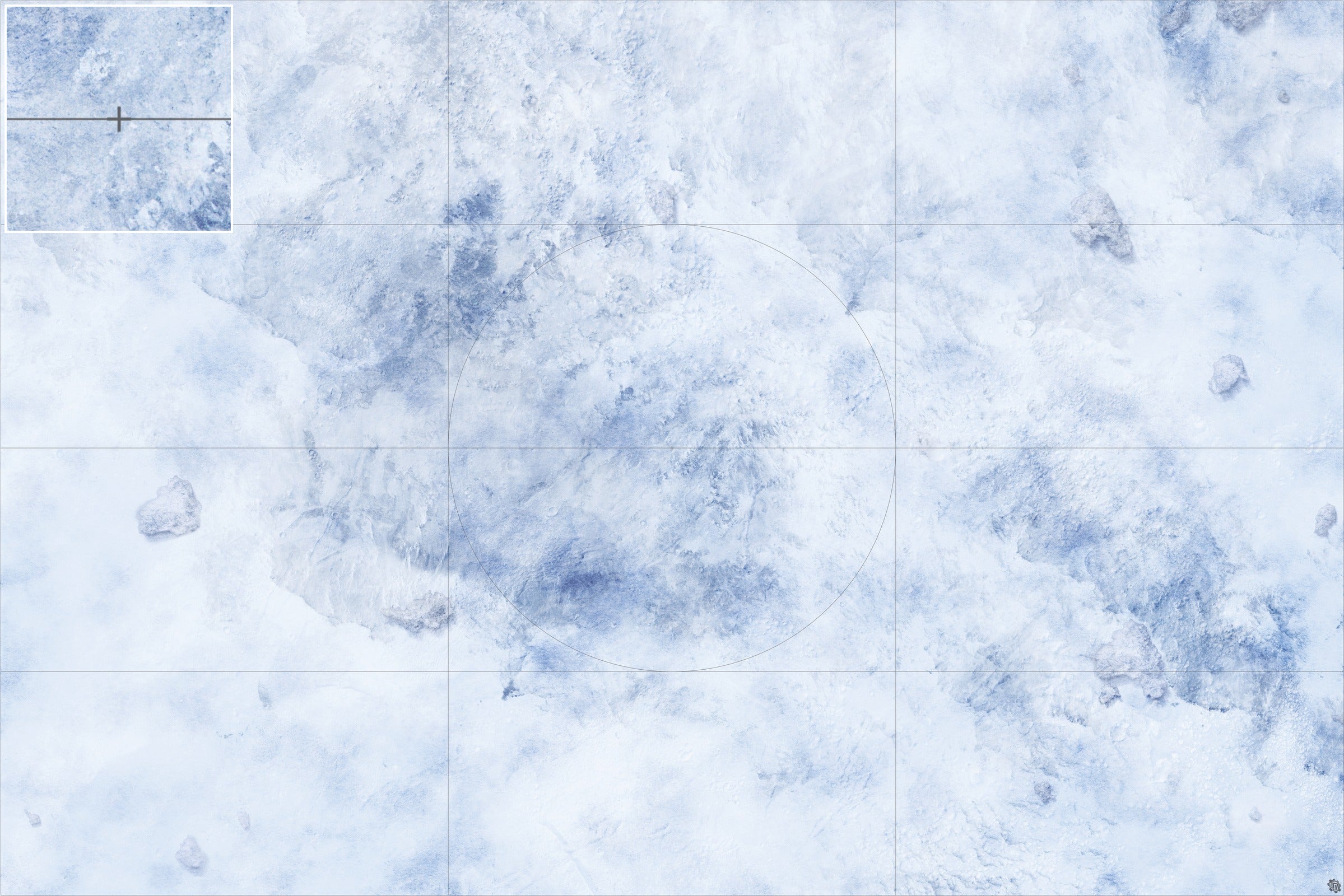 Mats by Mars: Glacial Pass Tabletop Wargaming Play Mat