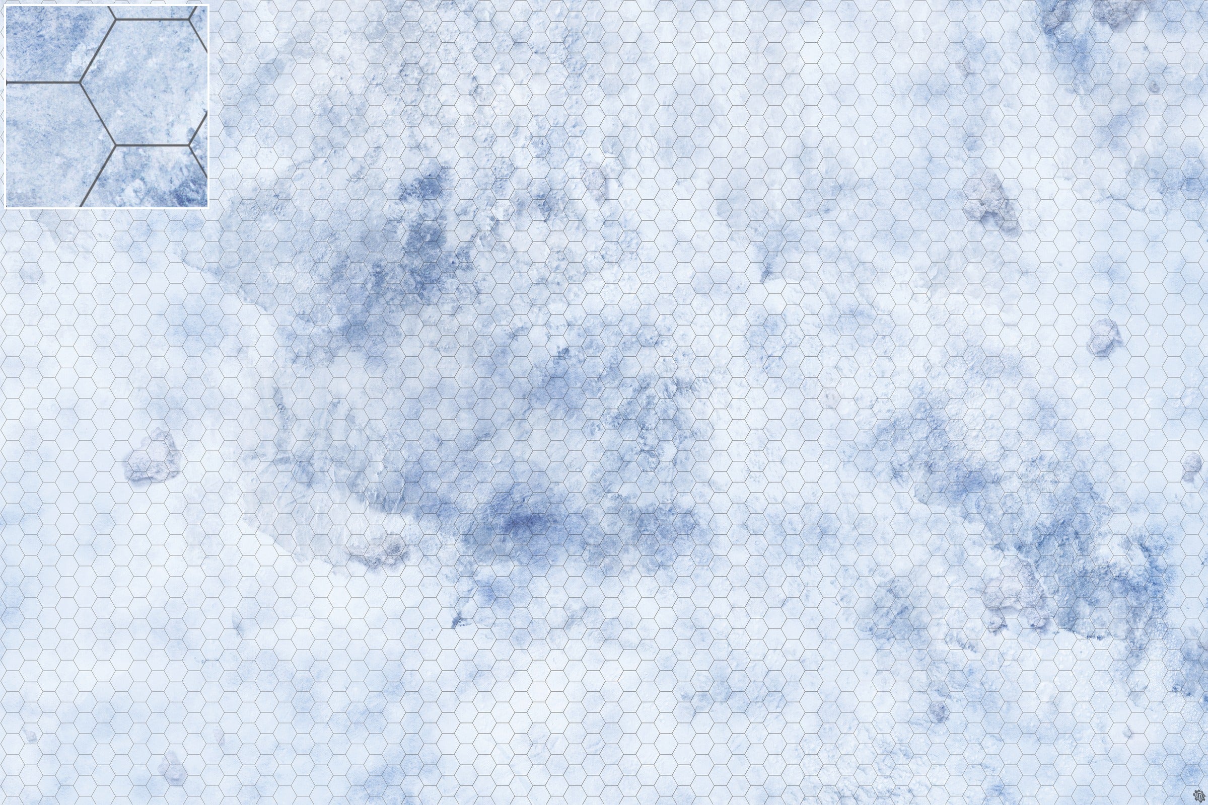 Mats by Mars: Glacial Pass Tabletop Wargaming Play Mat