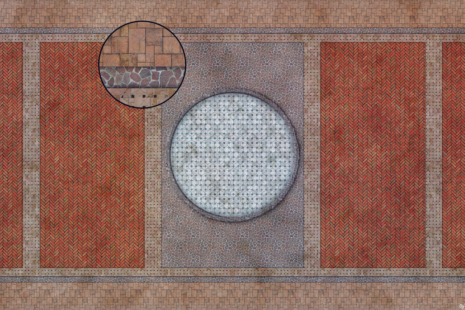 Mats by Mars: Piazza Tabletop Wargaming Play Mat