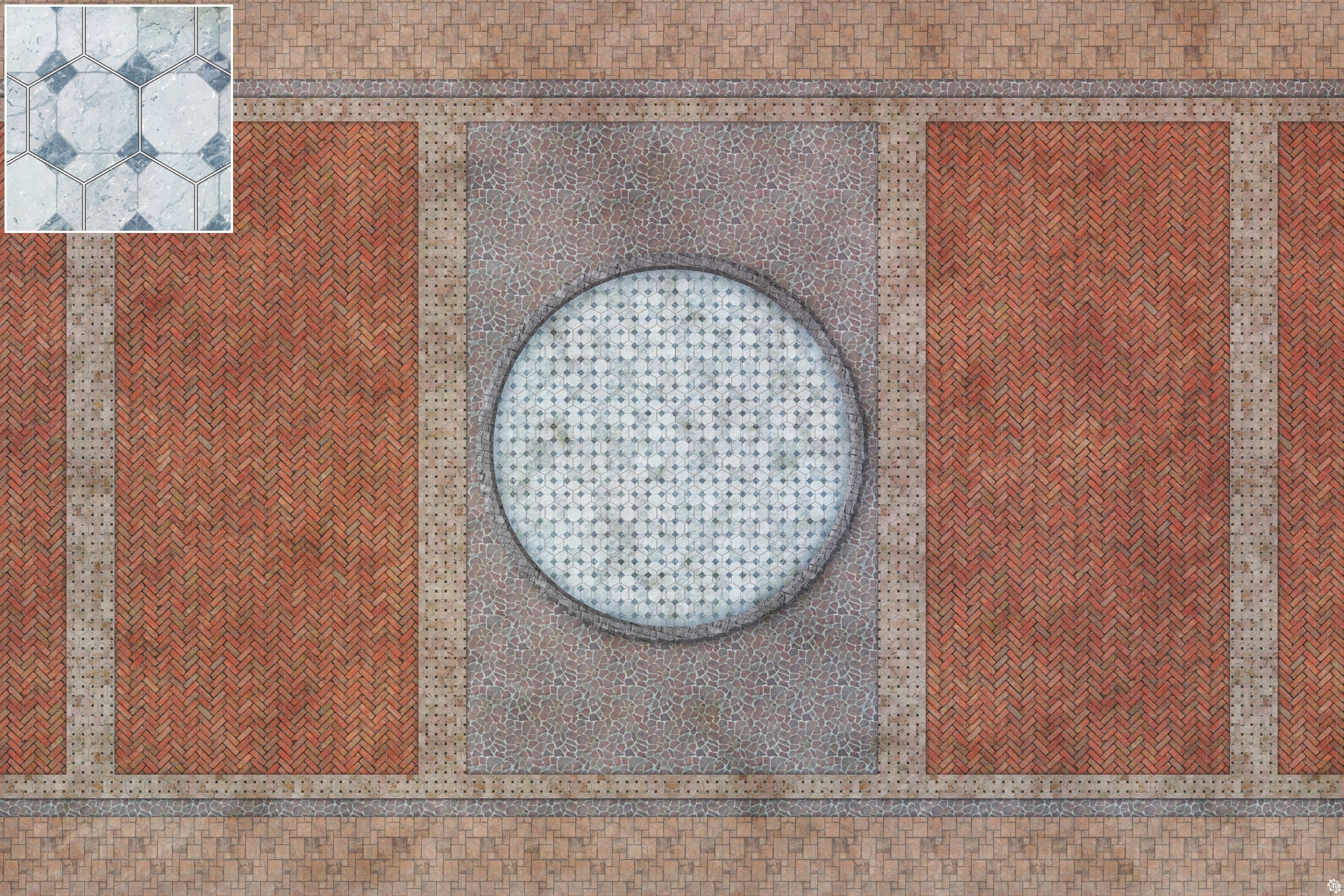 Mats by Mars: Piazza Tabletop Wargaming Play Mat