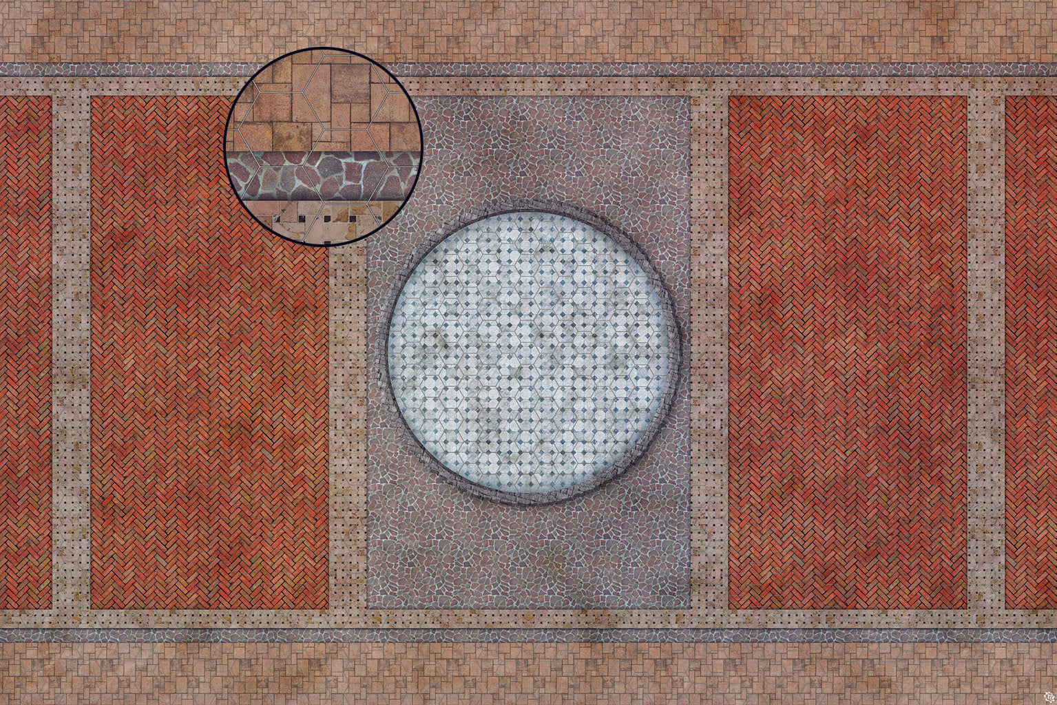 Mats by Mars: Piazza Tabletop Wargaming Play Mat
