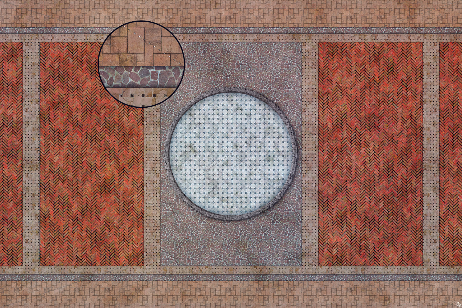 Mats by Mars: Piazza Tabletop Wargaming Play Mat