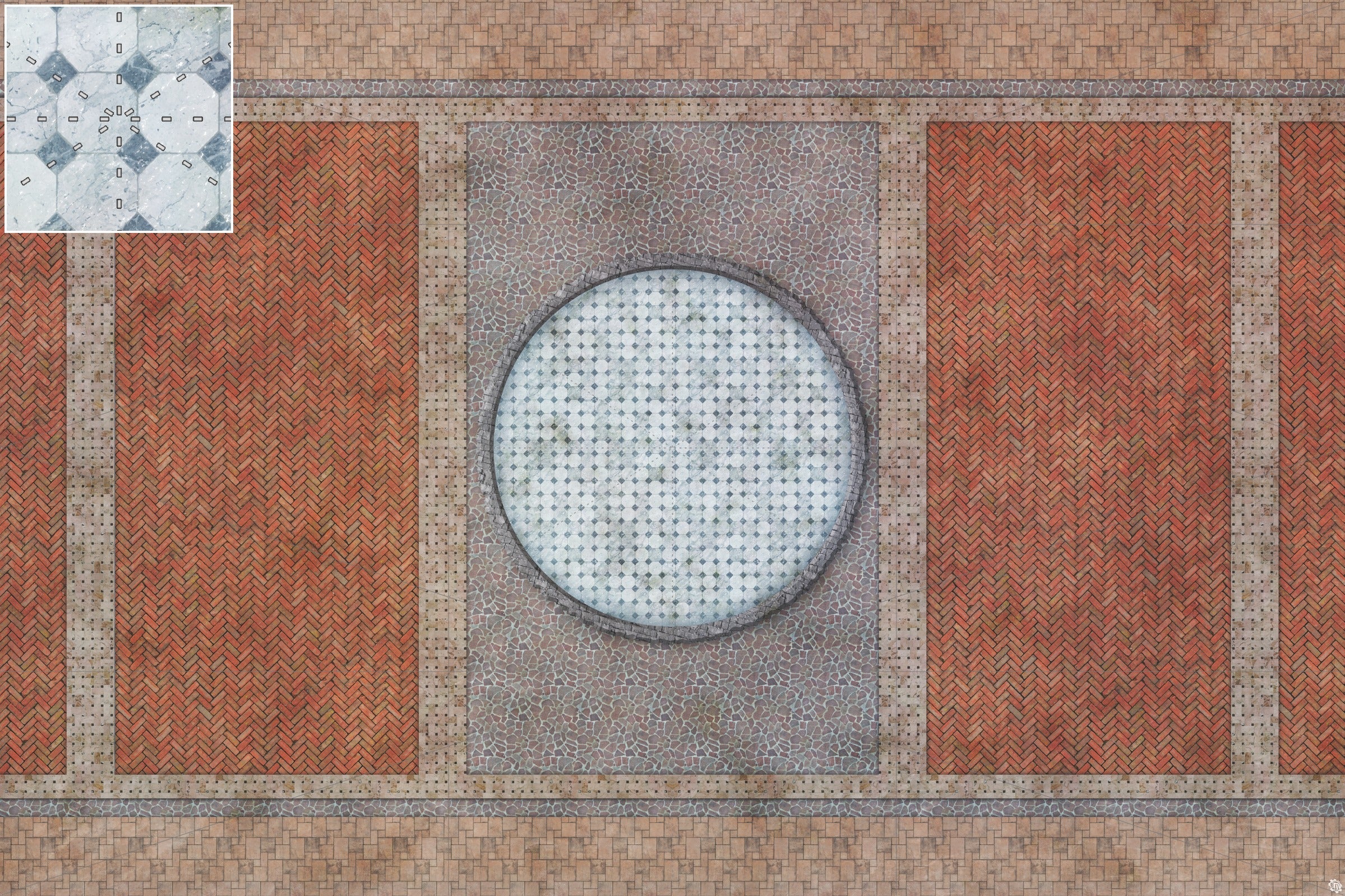 Mats by Mars: Piazza Tabletop Wargaming Play Mat