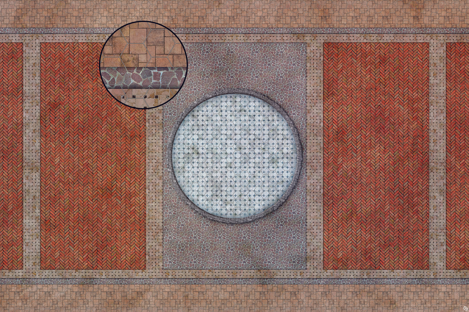 Mats by Mars: Piazza Tabletop Wargaming Play Mat
