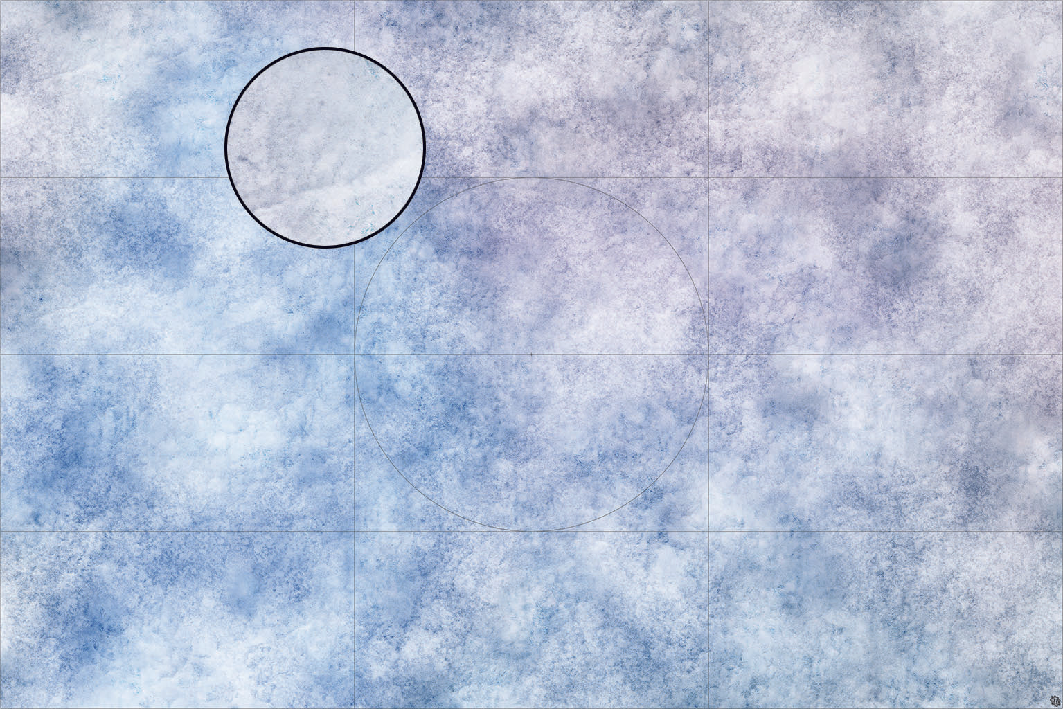 Mats by Mars: Glacial Plain Tabletop Wargaming Play Mat