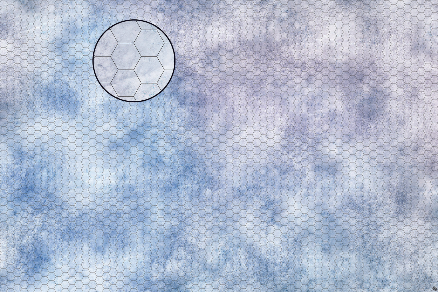 Mats by Mars: Glacial Plain Tabletop Wargaming Play Mat