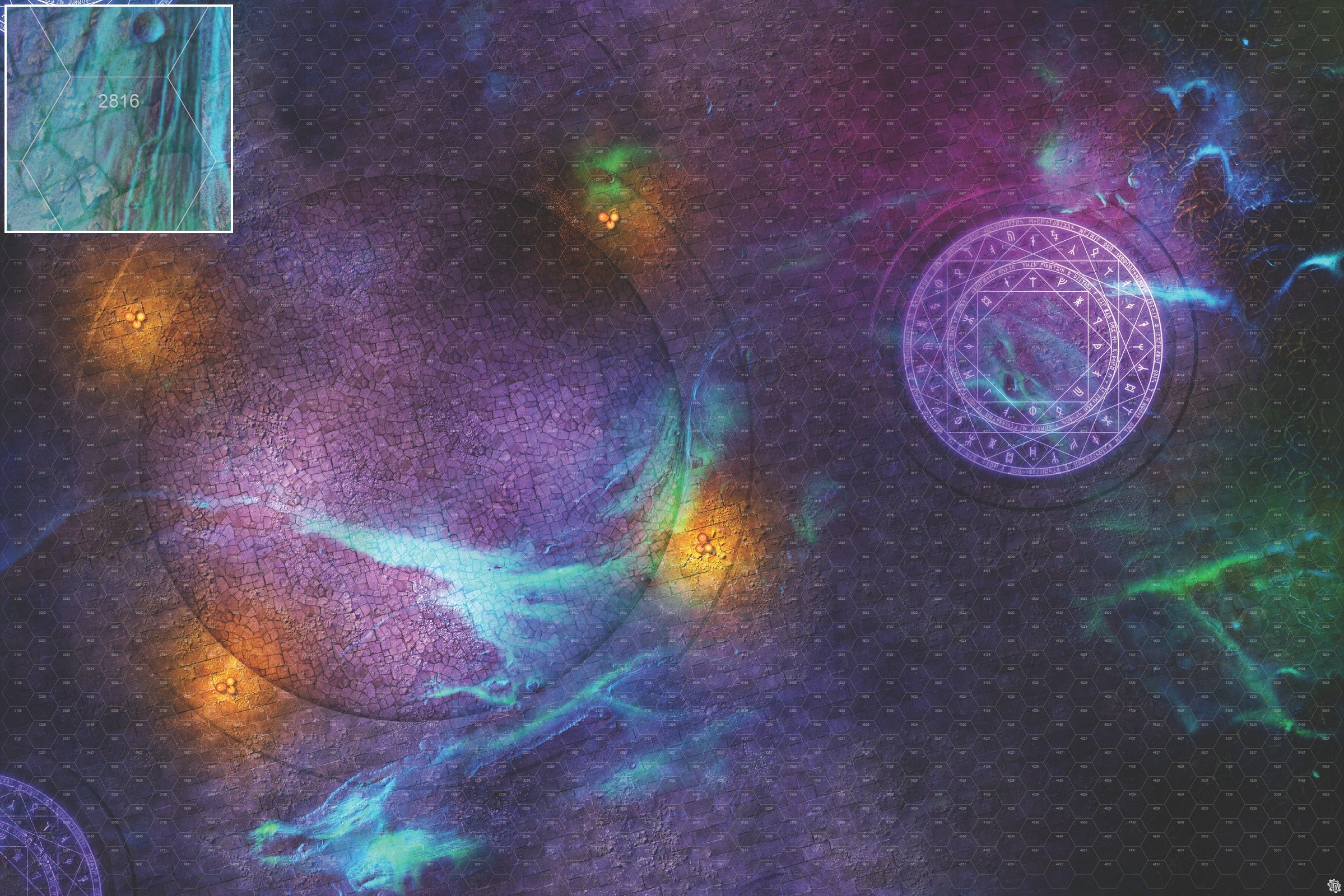 Mats by Mars: Witchlight Warding Wargaming Play Mat