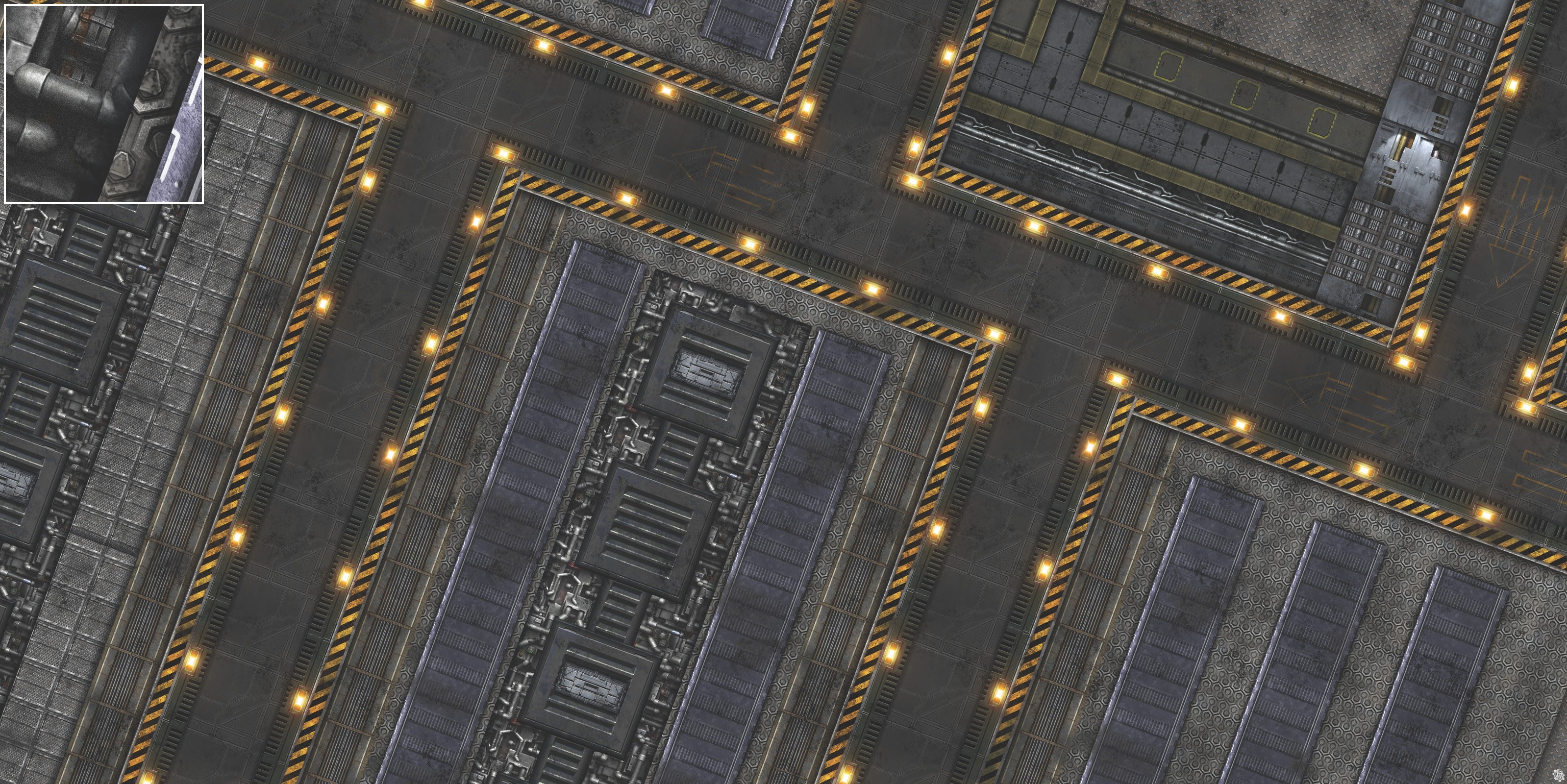 Mats by Mars: Factory Floor Tabletop Wargaming Play Mat