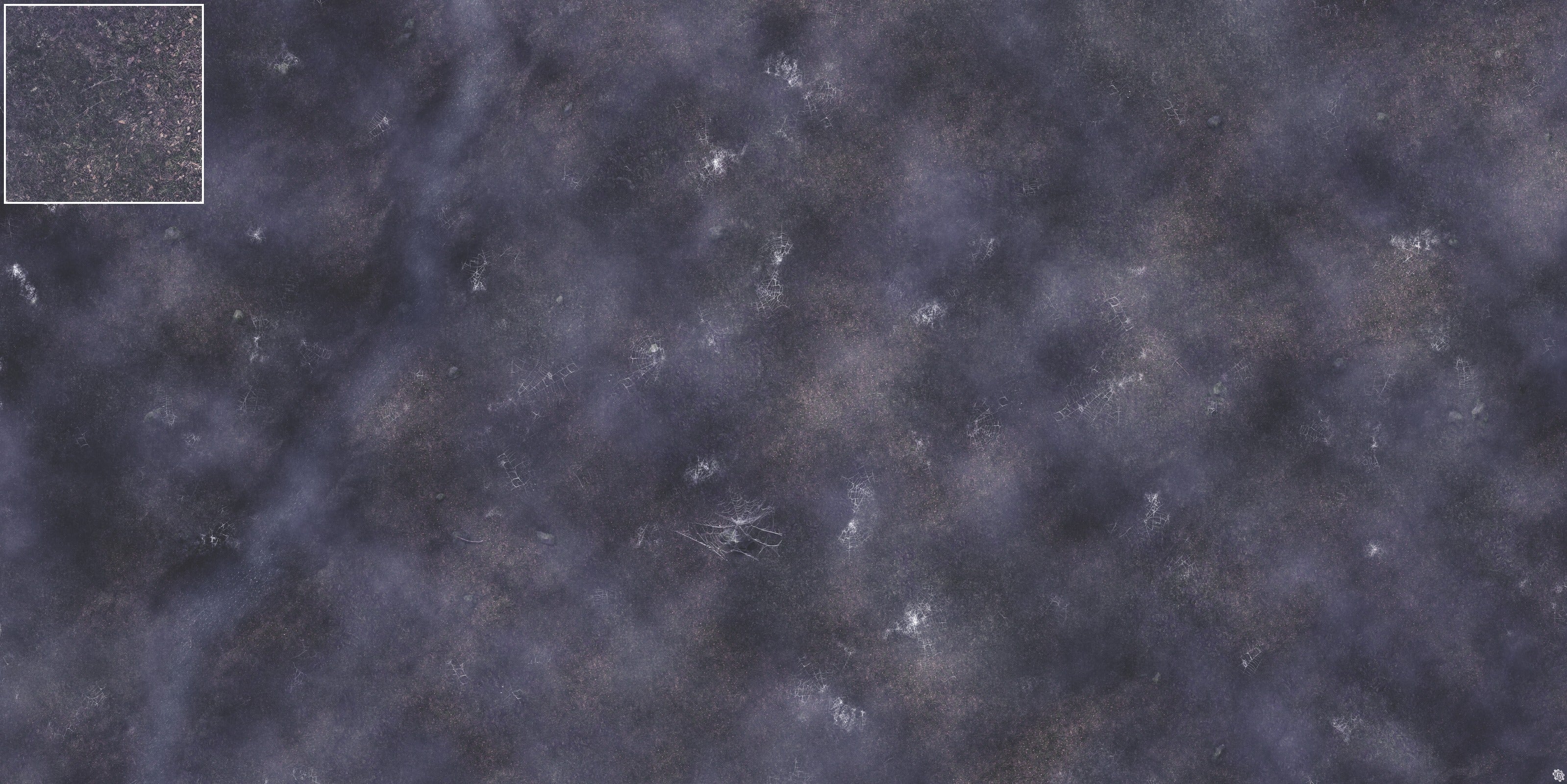 Mats by Mars: Moonlight Cobwebs Tabletop Wargaming Play Mat