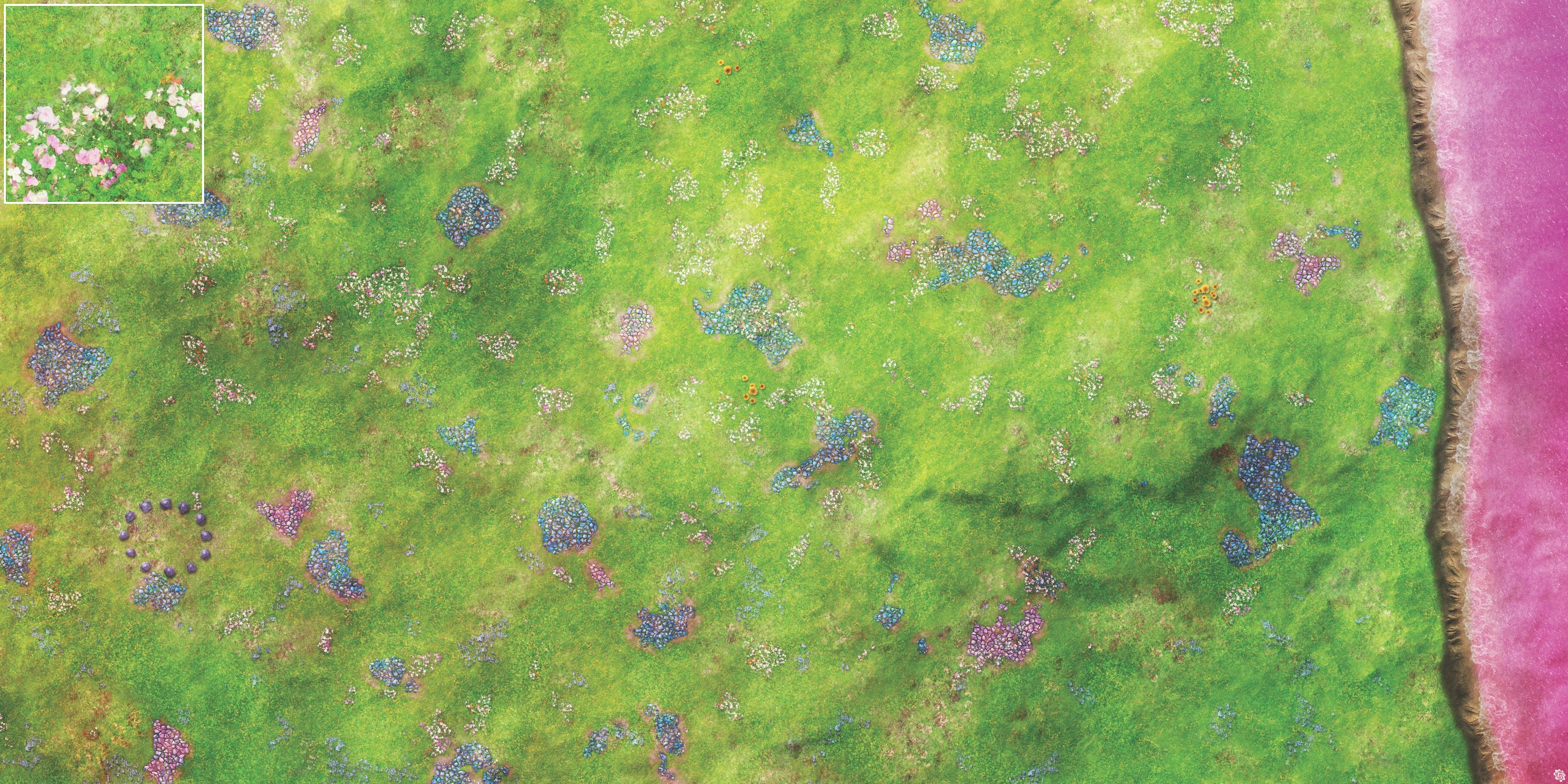 Mats by Mars: Faewild Shore Tabletop Wargaming Play Mat