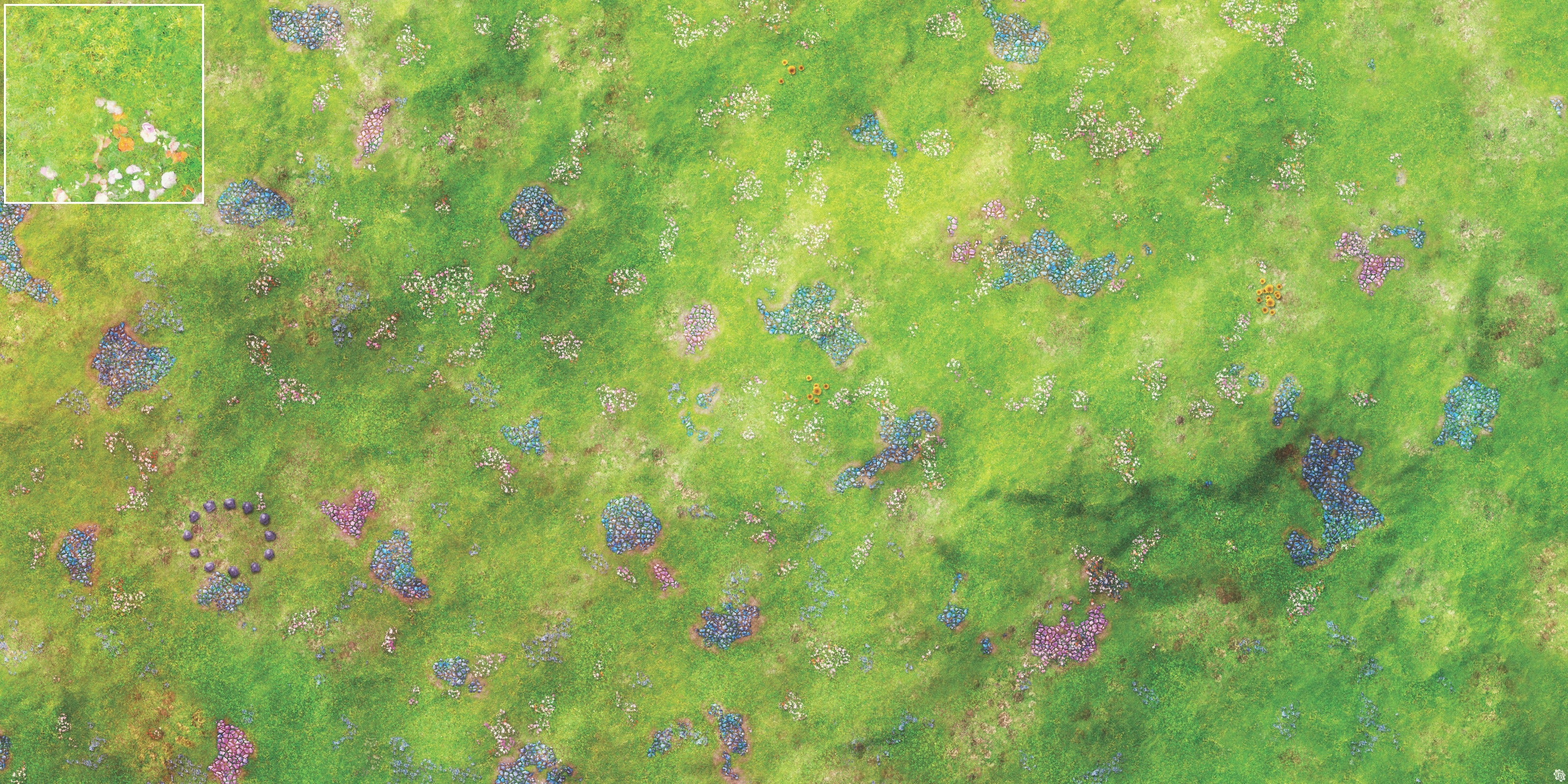 Mats by Mars: Faewild Fields Tabletop Wargaming Play Mat