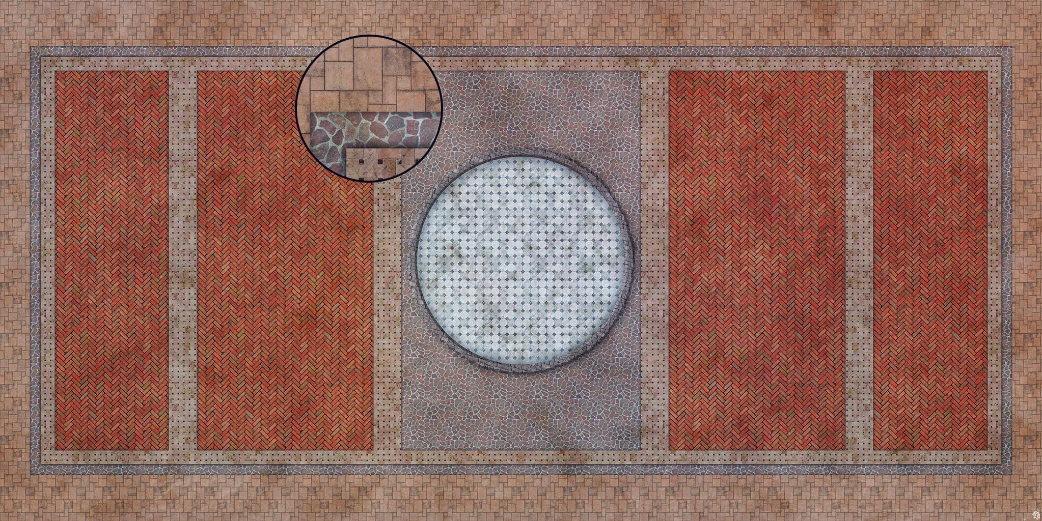 Mats by Mars: Piazza Tabletop Wargaming Play Mat