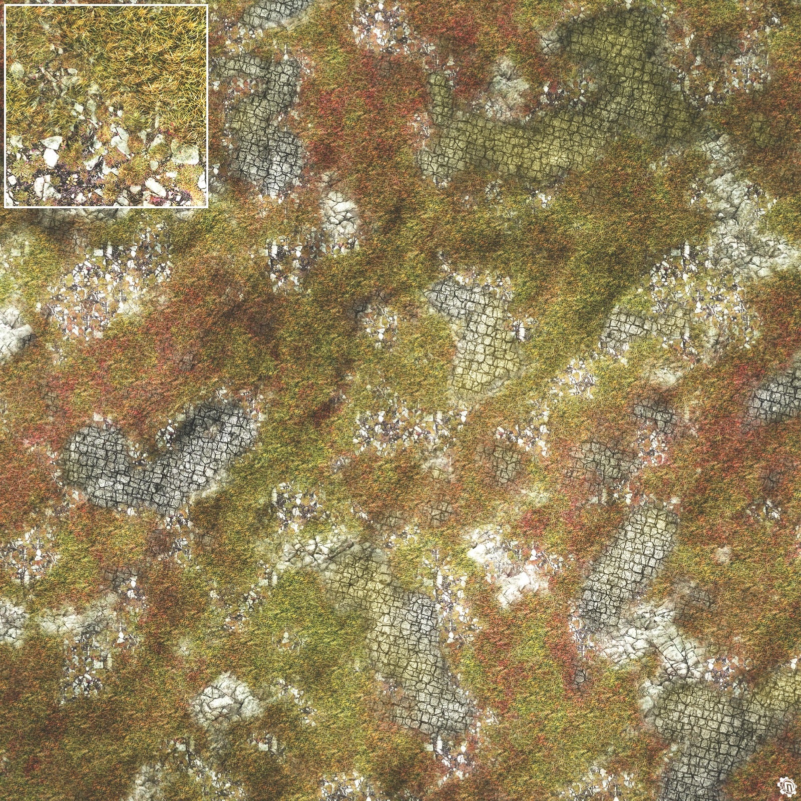 Mats by Mars: Abandoned City Tabletop Wargaming Play Mat