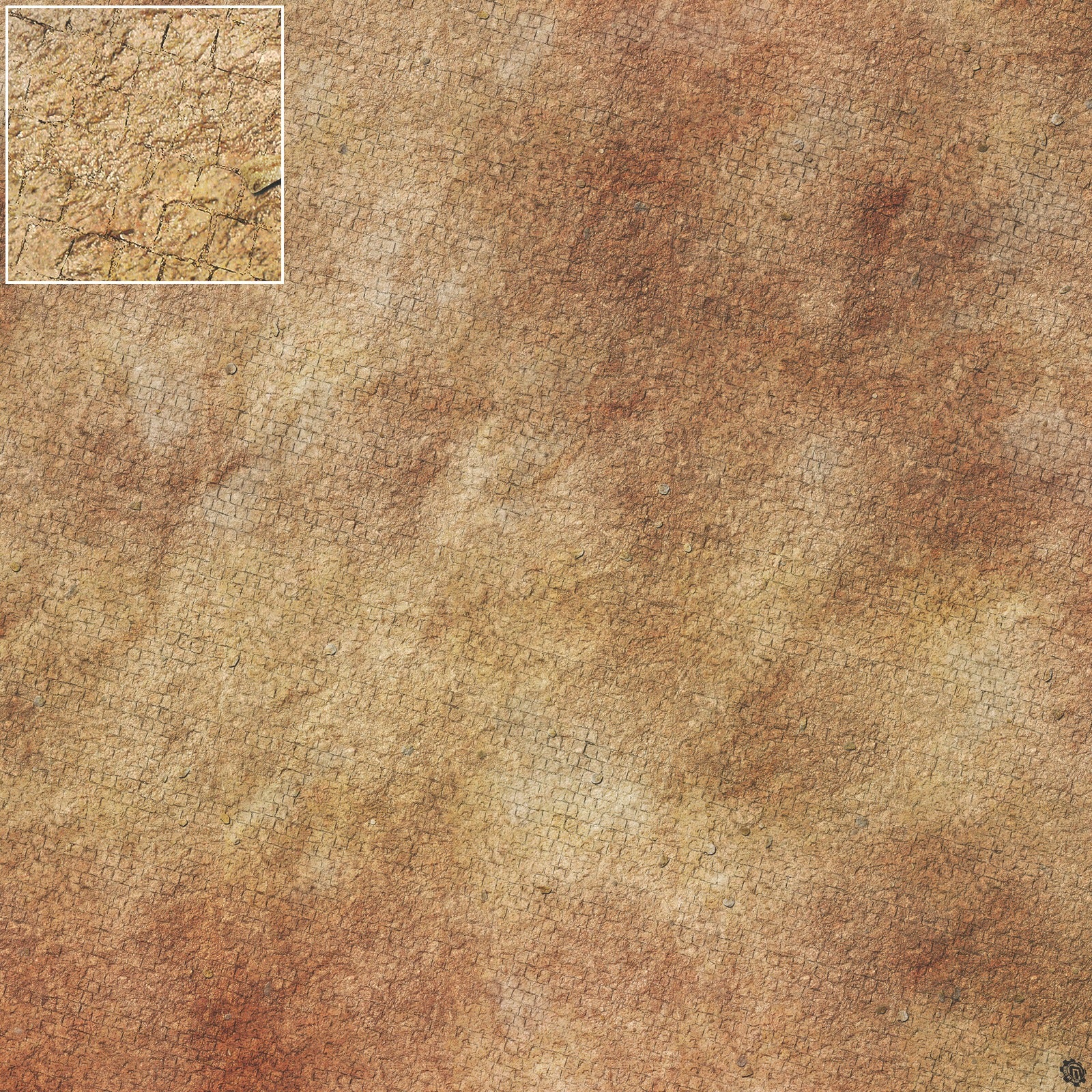 Mats by Mars: Sandy Cobbles Tabletop Wargaming Play Mat