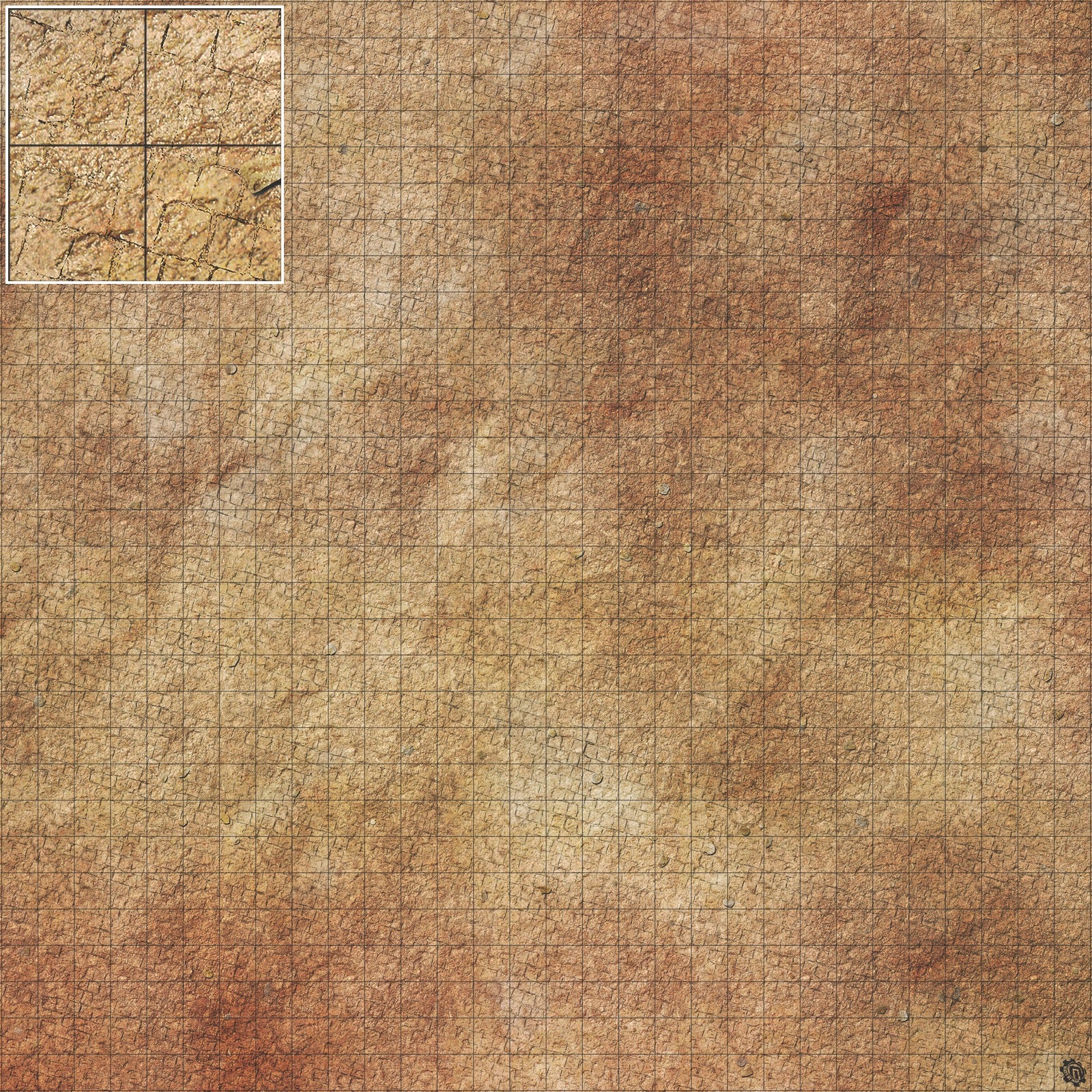 Mats by Mars: Sandy Cobbles Tabletop Wargaming Play Mat