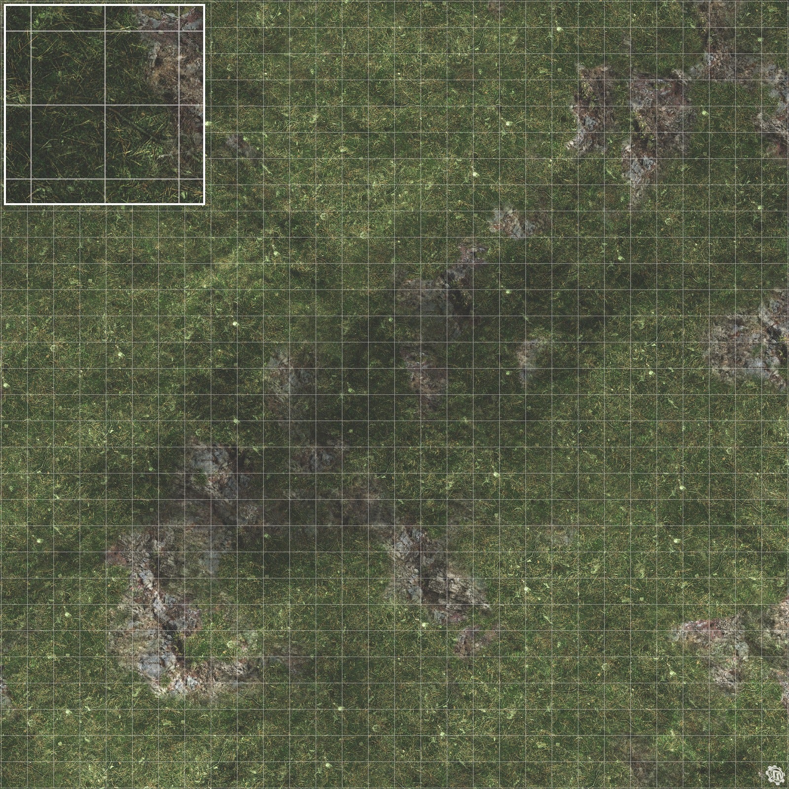 Mats by Mars: Green Hills Tabletop Wargaming Play Mat