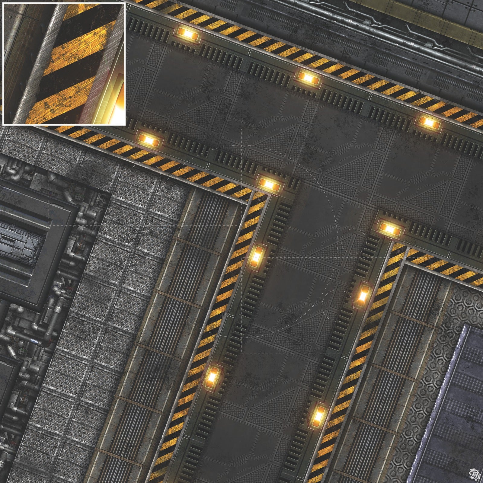 Mats by Mars: Factory Floor Tabletop Wargaming Play Mat