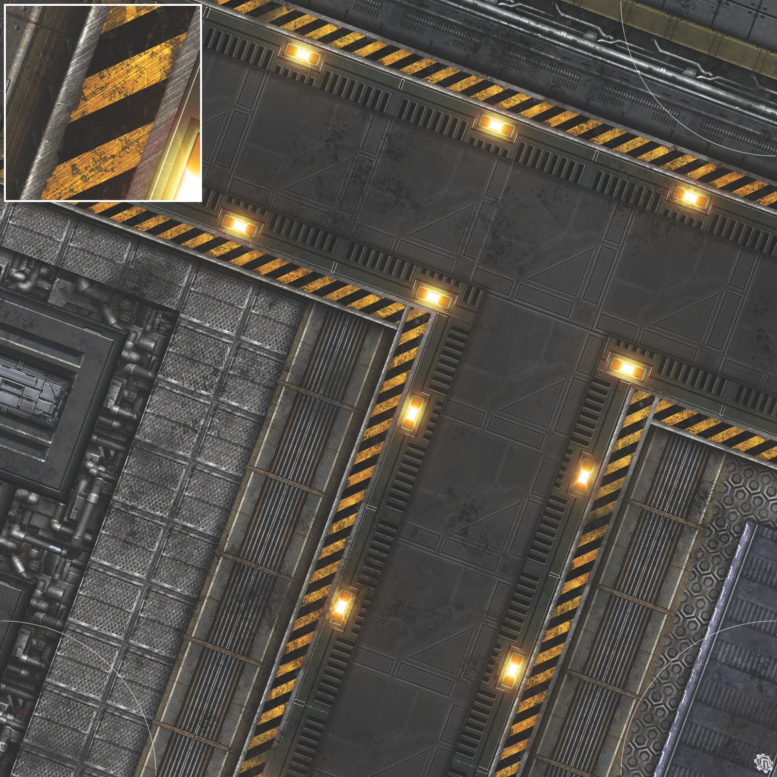 Mats by Mars: Factory Floor Tabletop Wargaming Play Mat