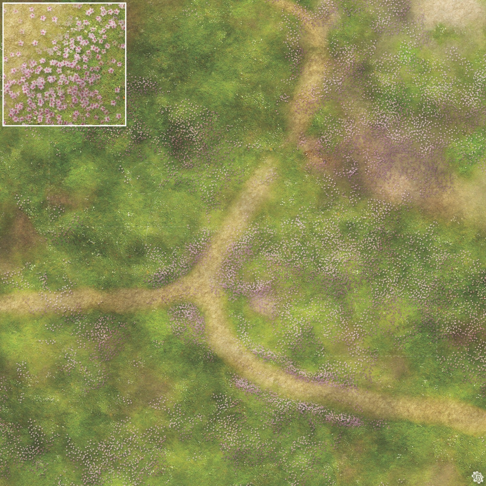 Mats by Mars: Cherry Blossom Crossroads Tabletop Wargaming Play Mat