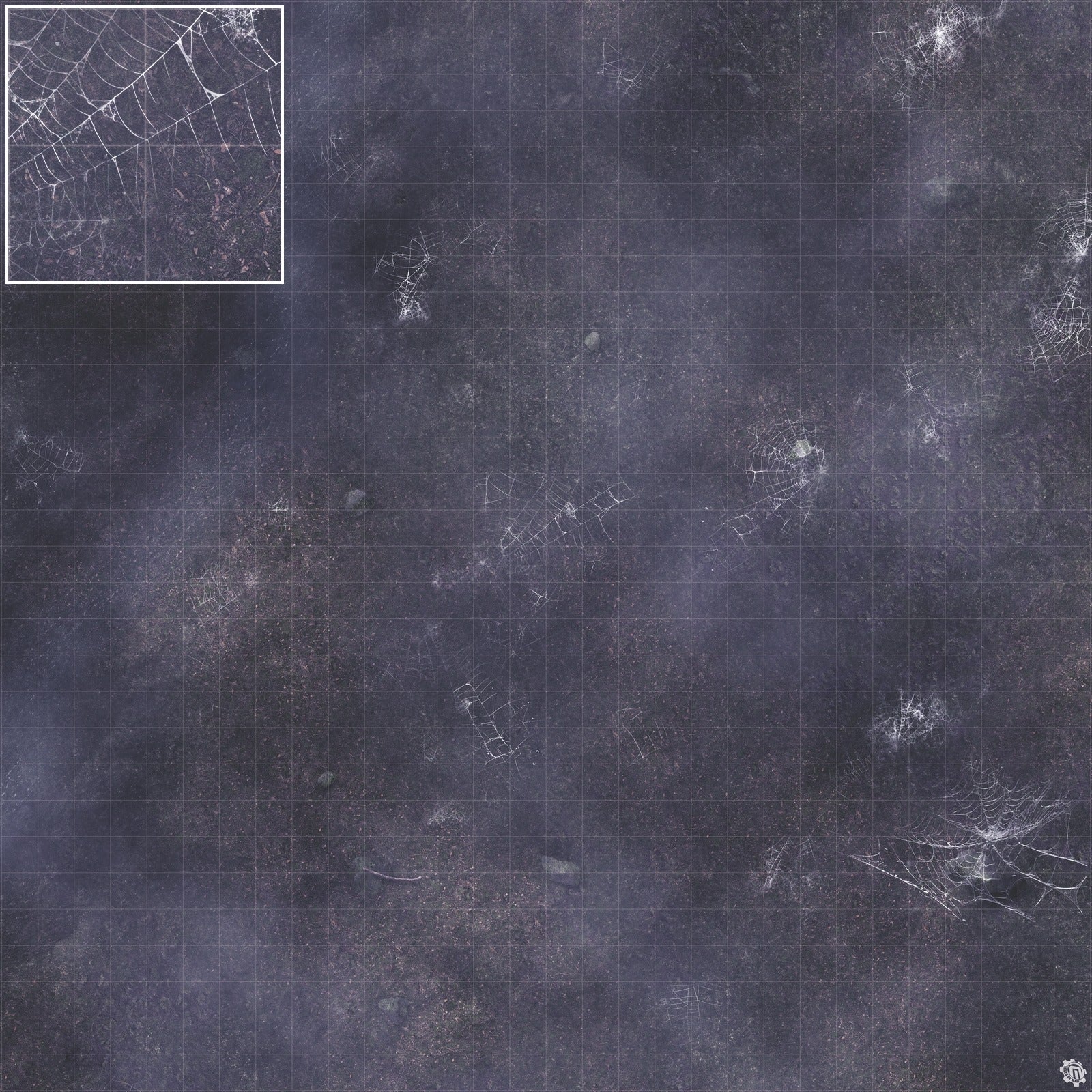 Mats by Mars: Moonlight Cobwebs Tabletop Wargaming Play Mat
