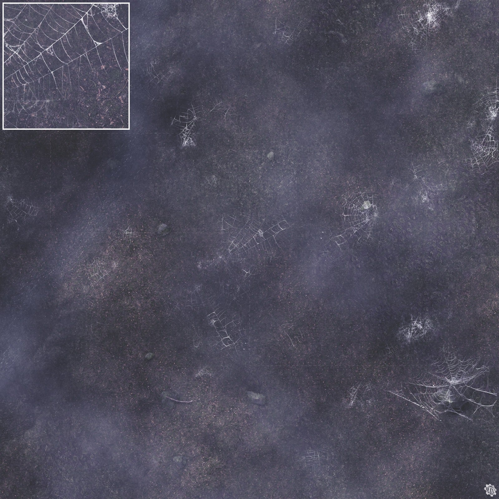 Mats by Mars: Moonlight Cobwebs Tabletop Wargaming Play Mat