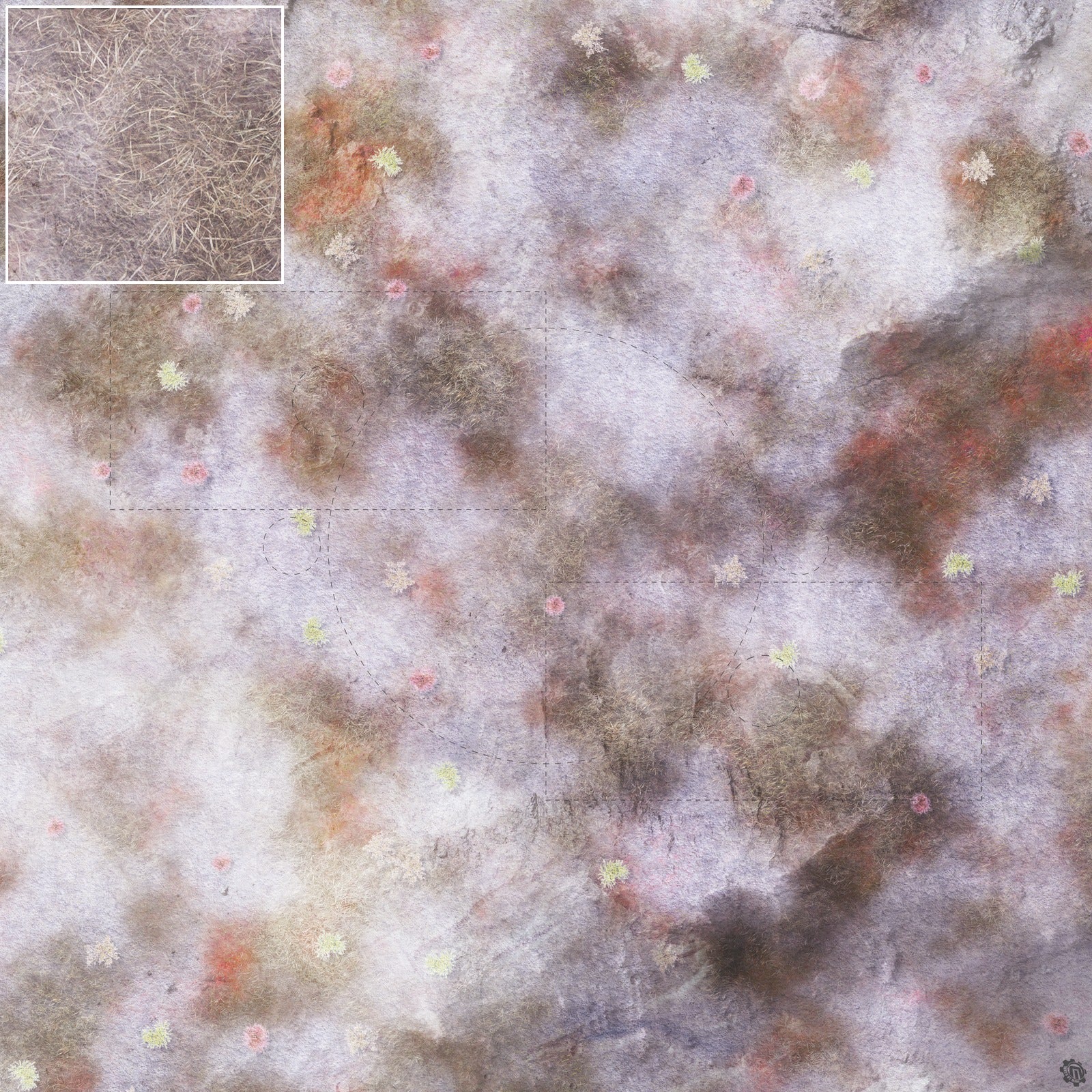 Mats by Mars: Hinterland Snow Tabletop Wargaming Play Mat