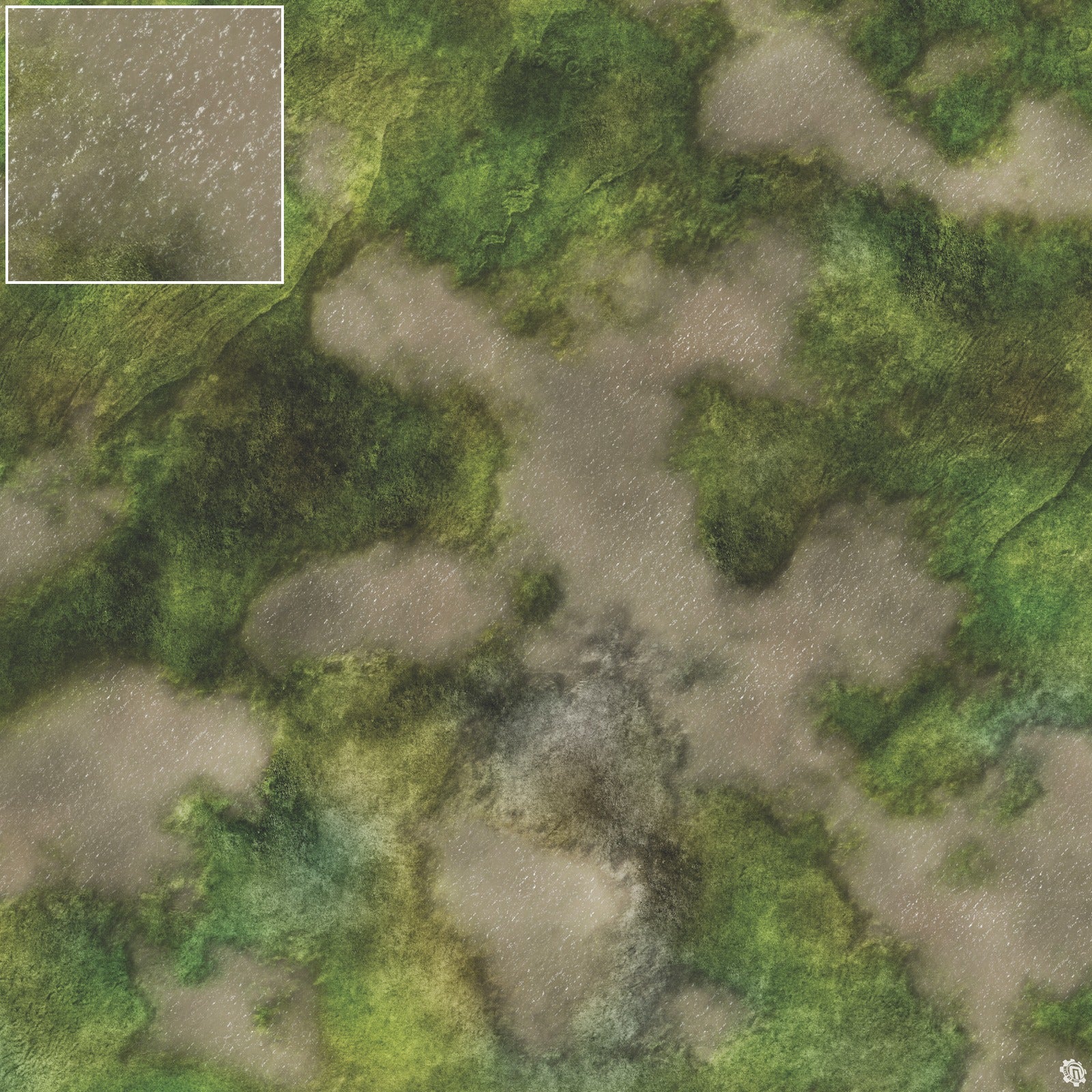 Mats by Mars: Bayou Country Tabletop Wargaming Play Mat