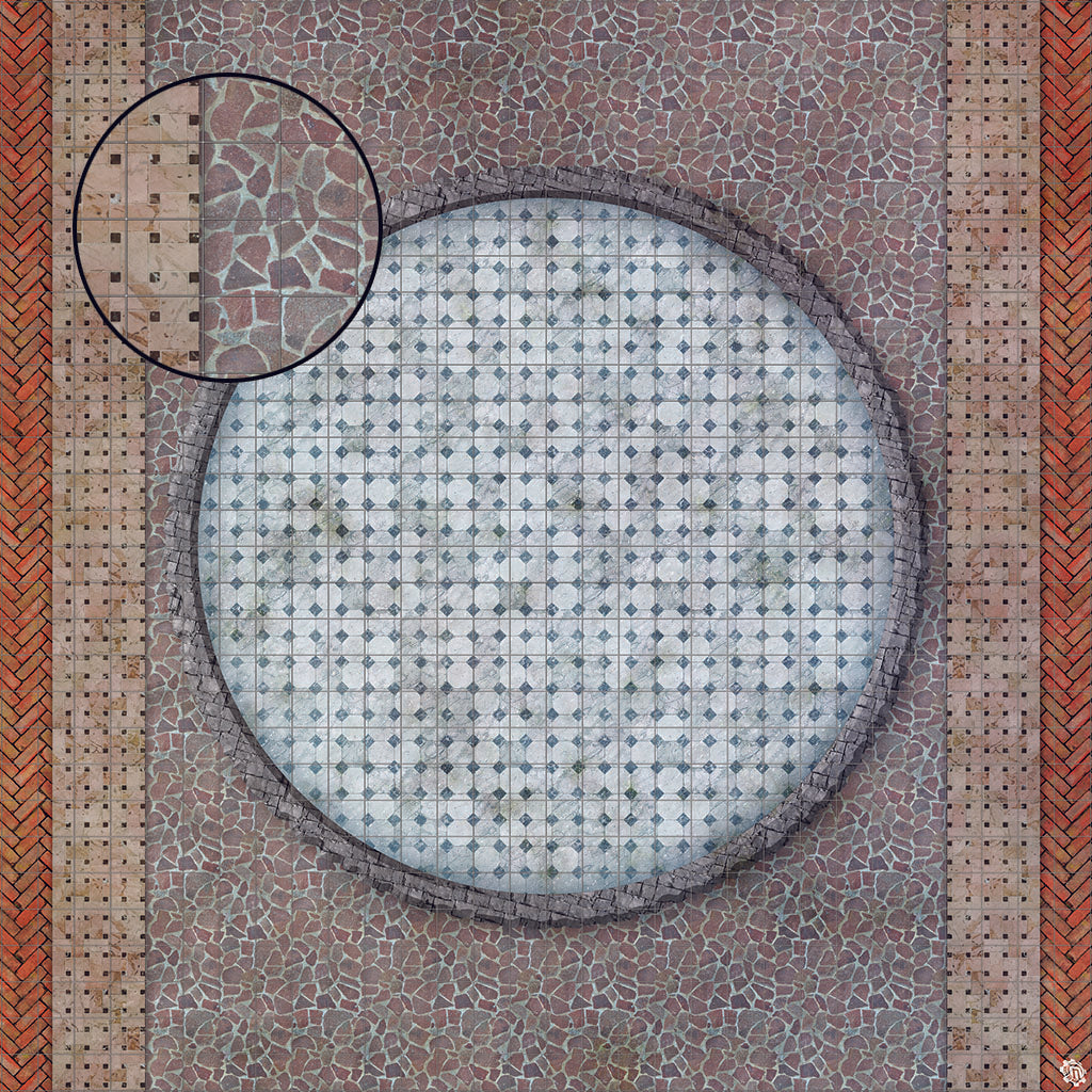 Mats by Mars: Piazza Tabletop Wargaming Play Mat