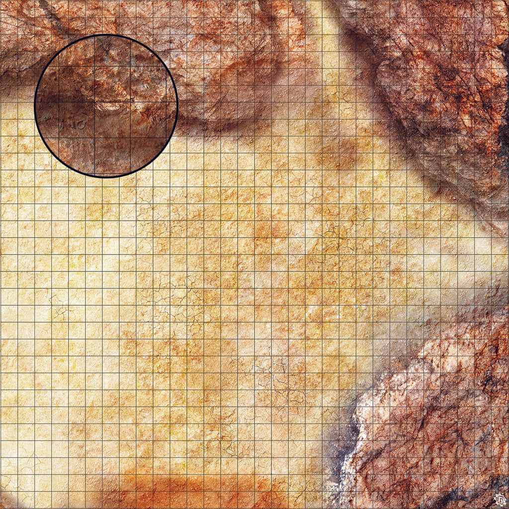Mats by Mars: Desert Canyon Tabletop Wargaming Play Mat